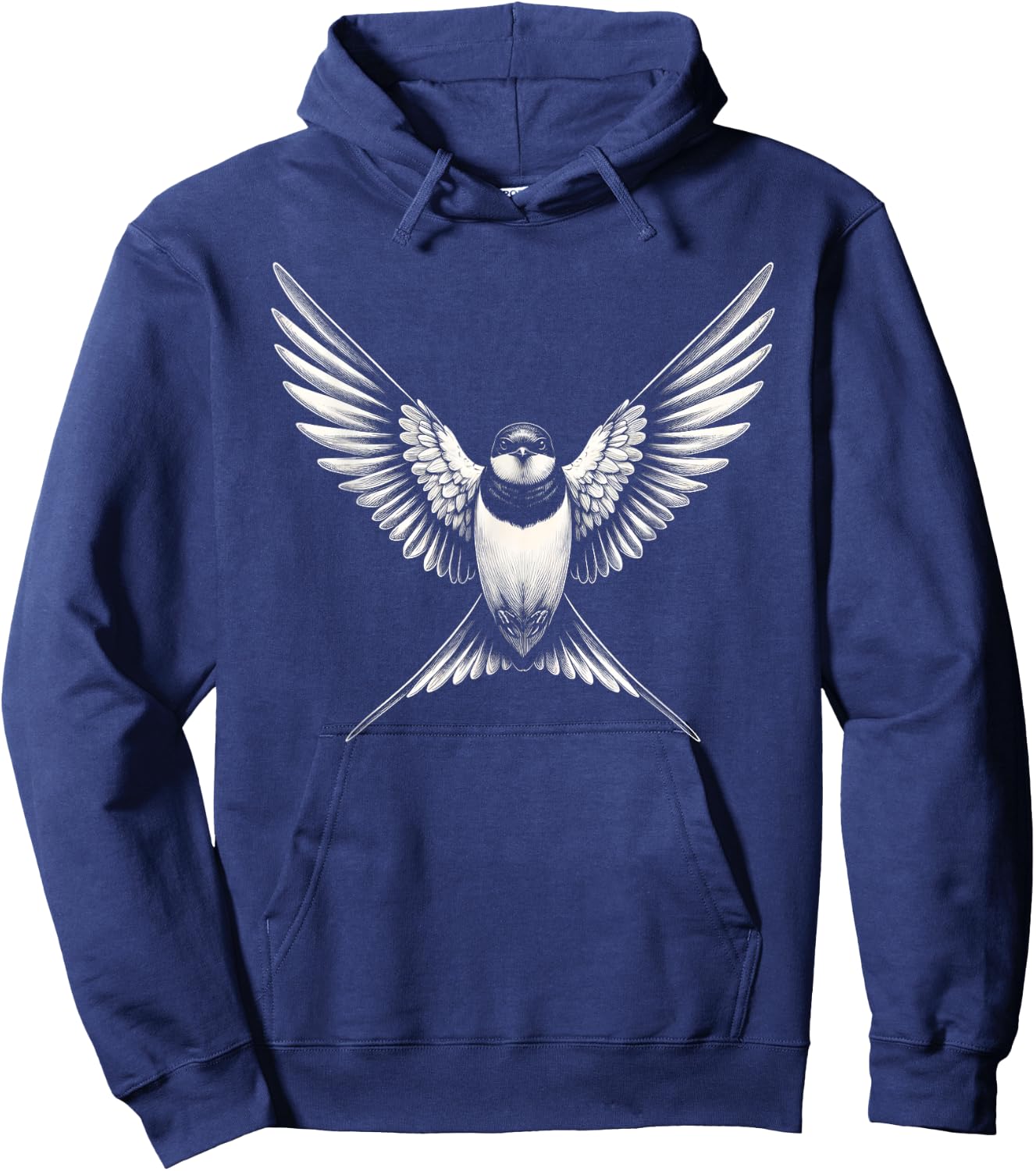 Swallow Bird Graphic Art Design Hoodie - Hoodie | Navy