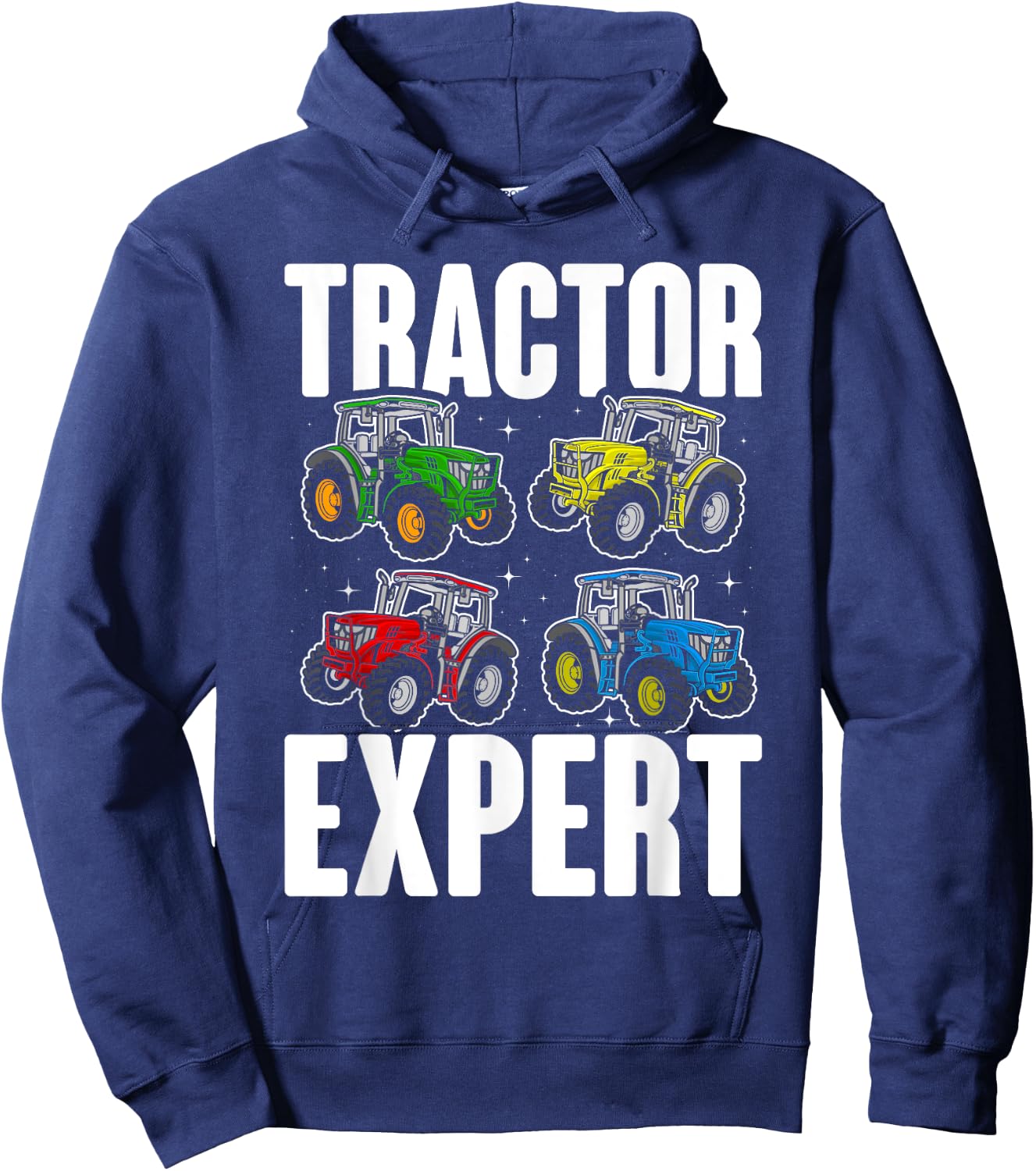 Kids Tractor Expert Funny Boys Tractors Toddler Hoodie - Hoodie | Navy
