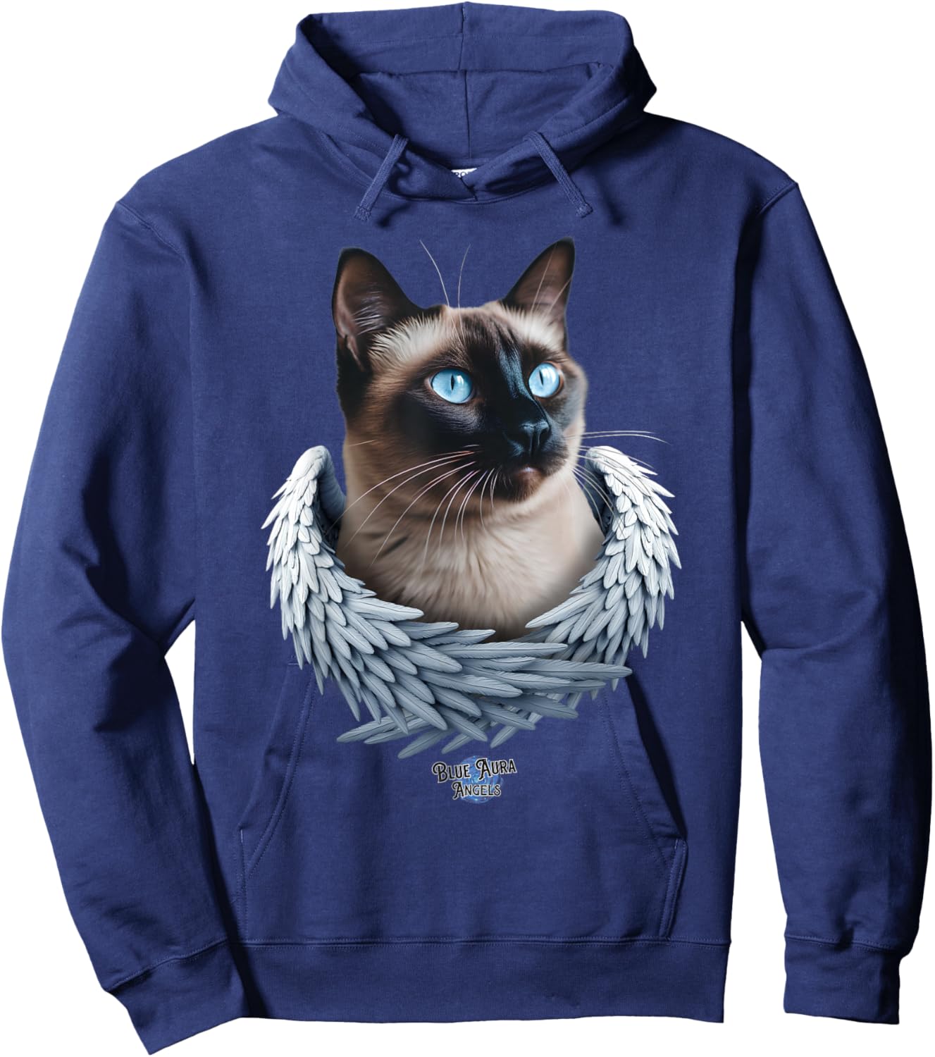Siamese Cat Memorial Angel Hoodie - Hoodie | Navy