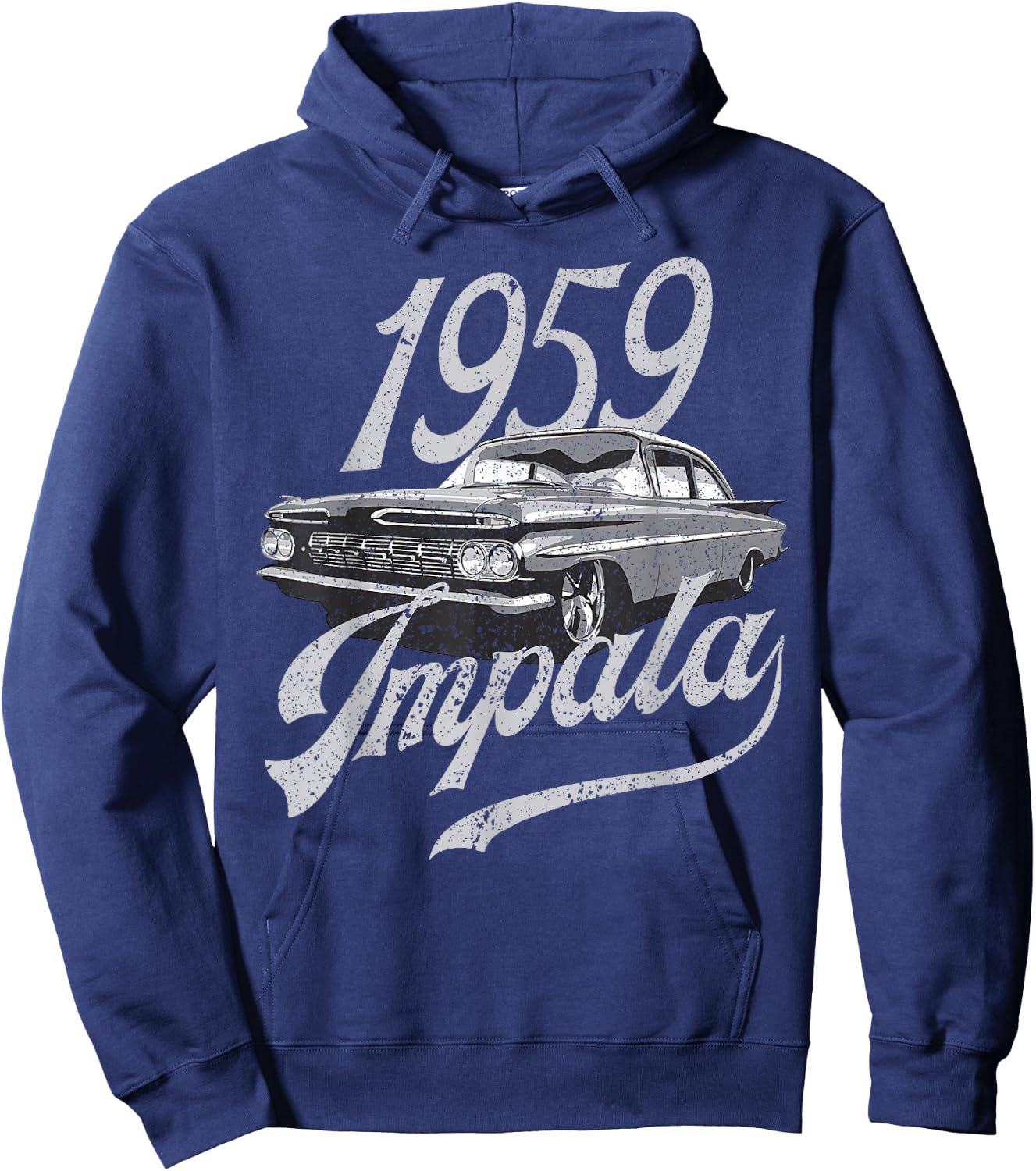 1959 59 Impala Lowrider Ss Chevys Hoodie - Hoodie | Navy
