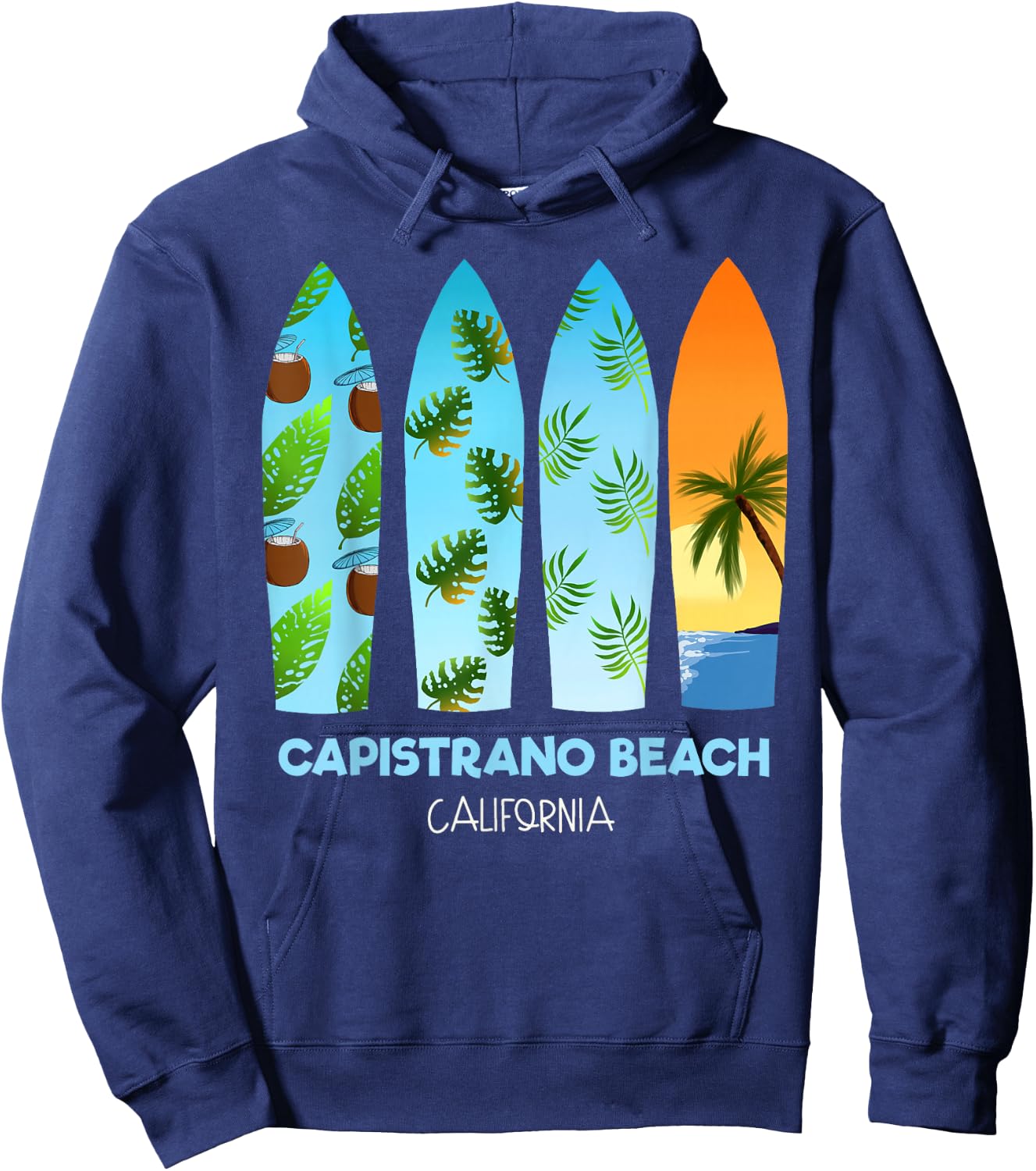 Capistrano Beach California Hoodie - Hoodie | Navy