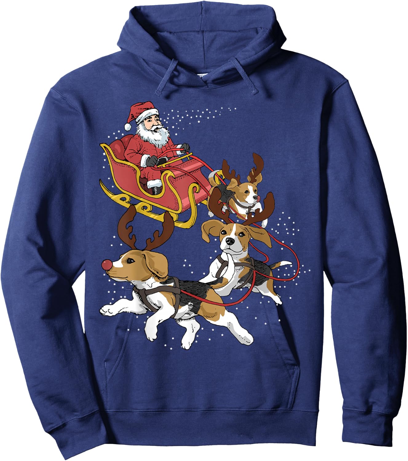 Beagle Christmas Hoodie - Hoodie | Navy