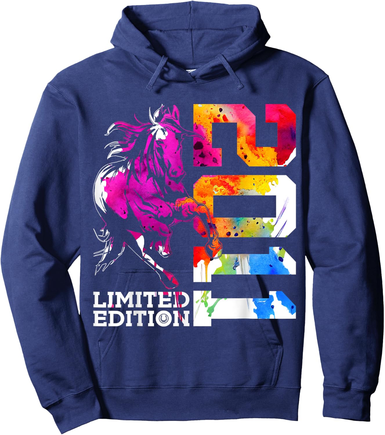 Limited Edition 2011 Riding Horse 14th Birthday Hoodie - Hoodie | Navy