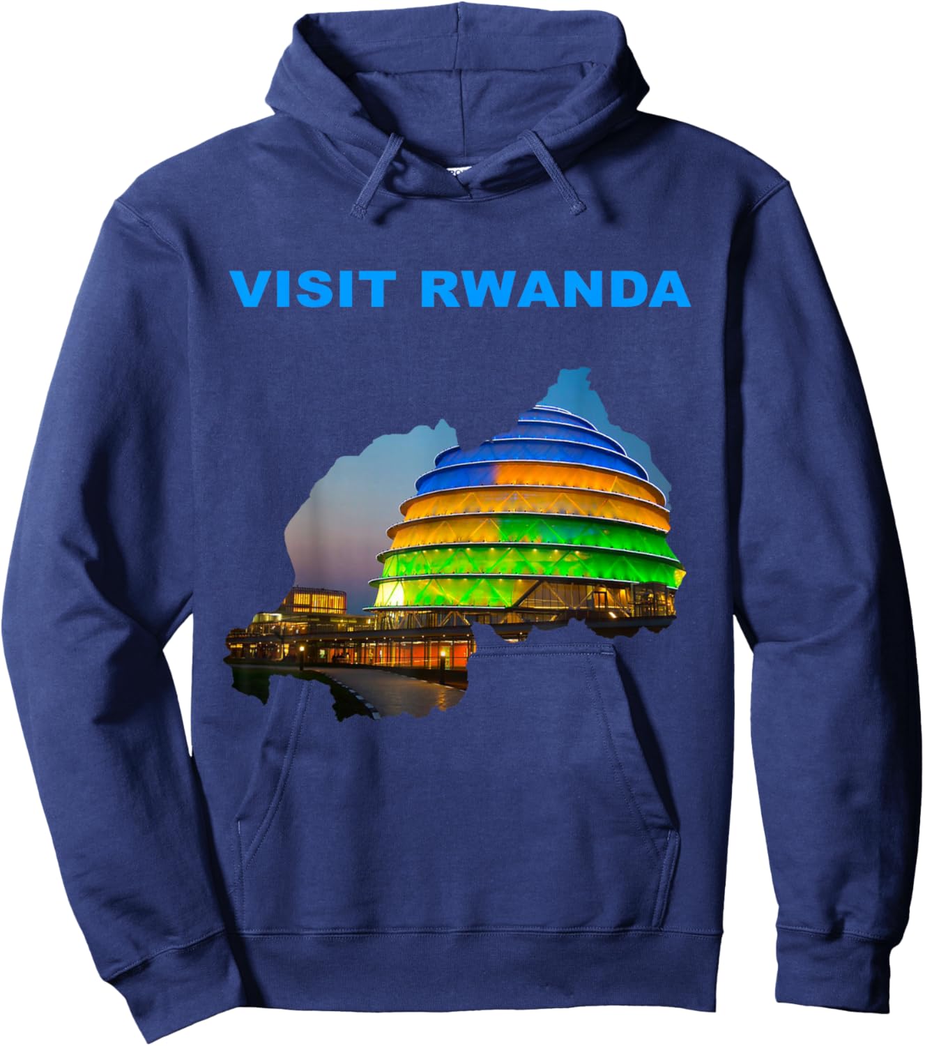Visit Rwanda Hoodie - Hoodie | Navy