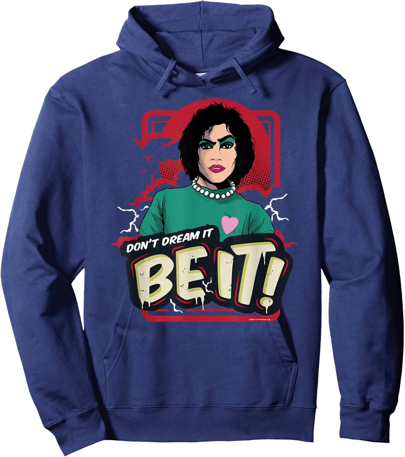 Rocky Horror Show Dr Frank N Furter Quote Hoodie - Hoodie | Navy