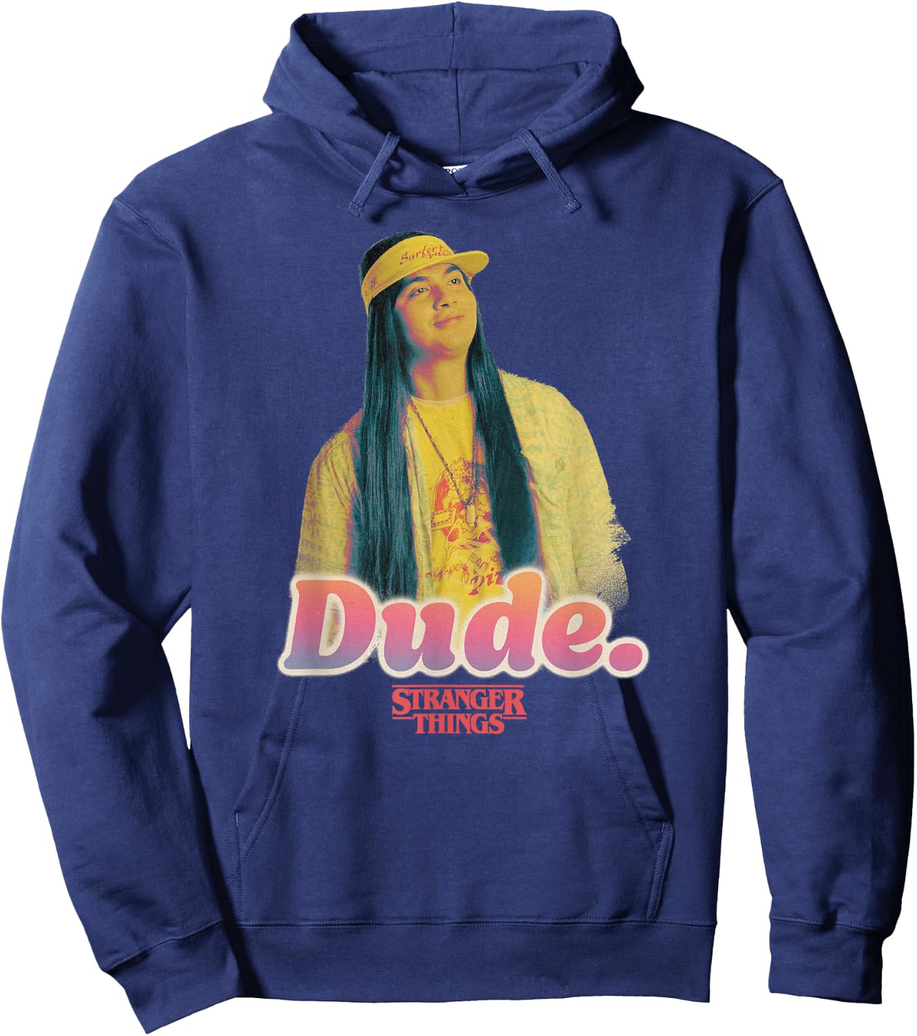Stranger Things 4 Argyle Dude Portrait Hoodie - Hoodie | Navy