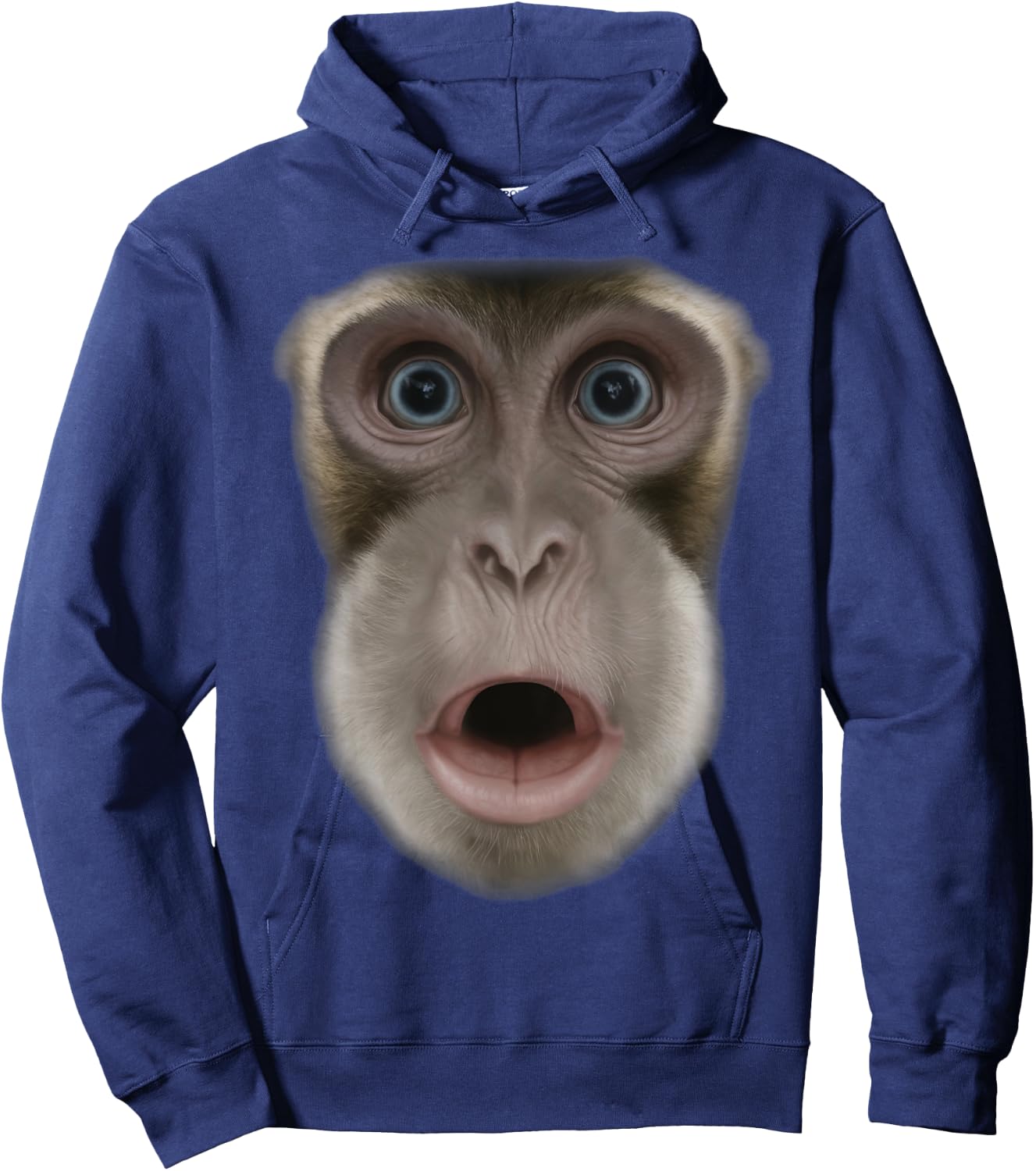 Monkey Stomach Funny Meme Ape Gorilla Hoodie - Hoodie | Navy