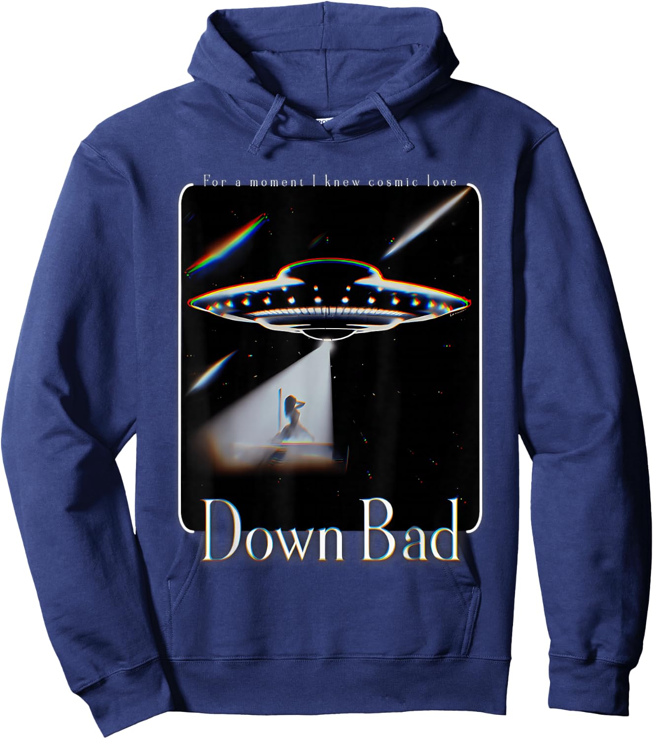 Did You Really Beam Me Up Down Bad Hoodie - Hoodie | Navy