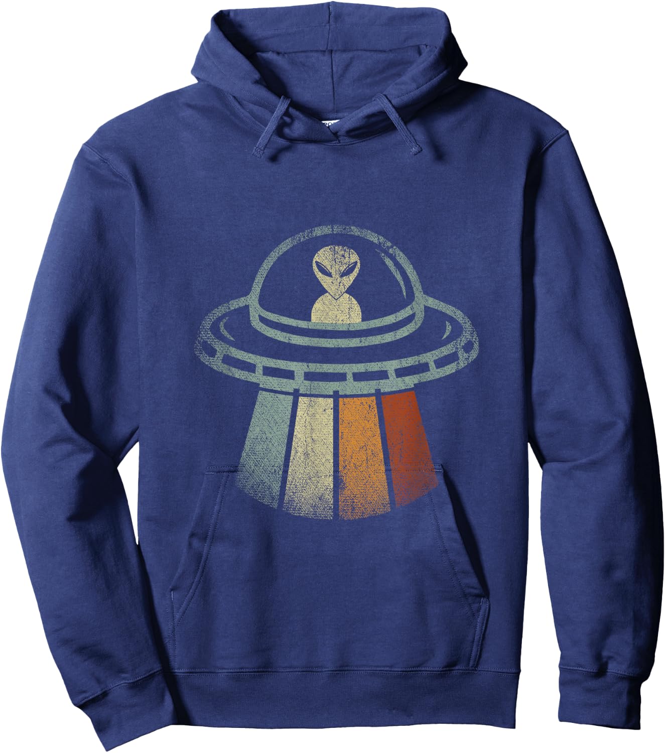Retro Alien Hoodie - Hoodie | Navy