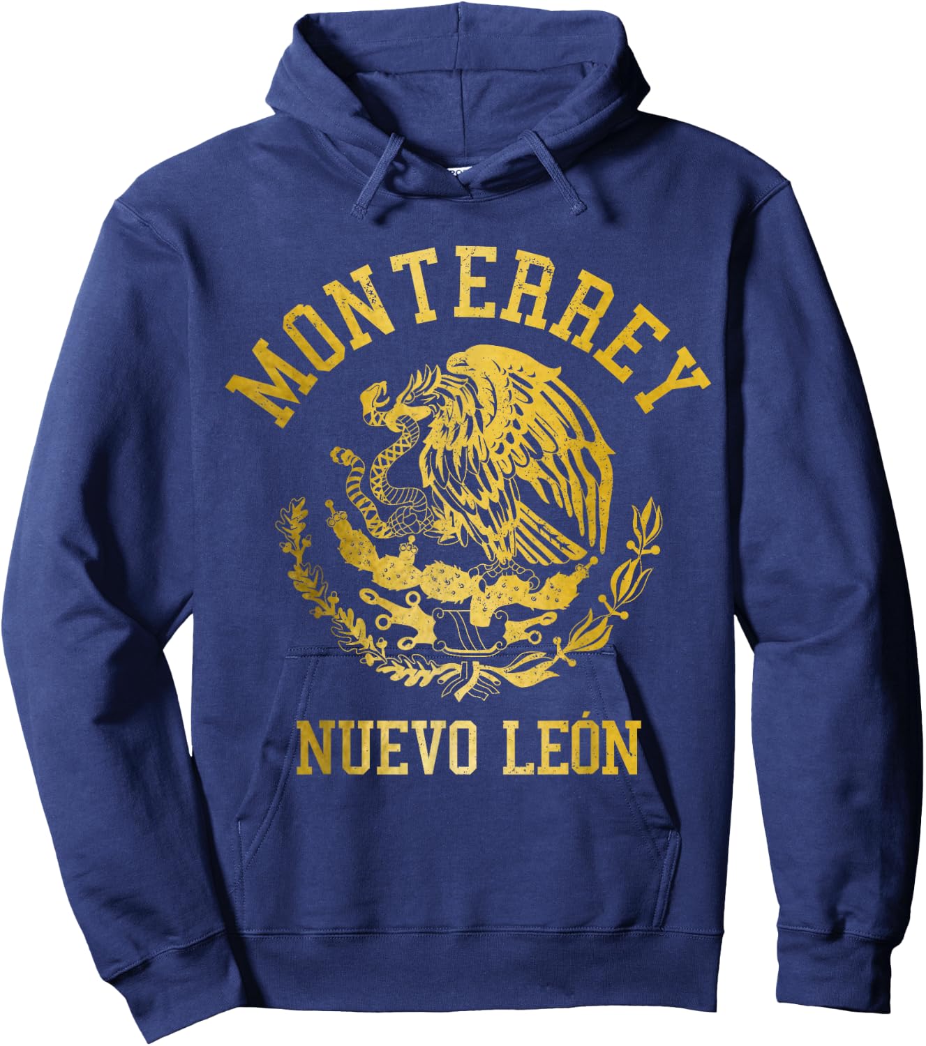 Monterrey Nuevo Leon Mexico Pride Mexican Hoodie - Hoodie | Navy