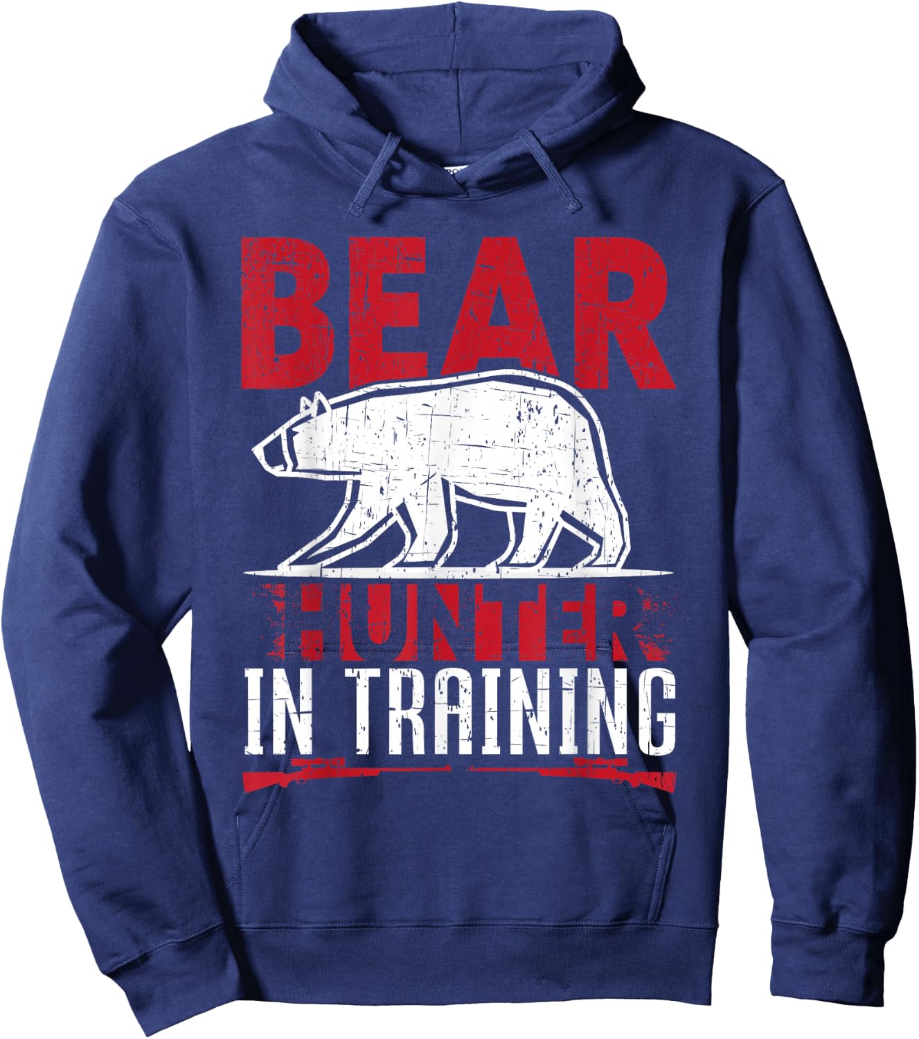 Bear Hunter In Training Funny Bear Hunting Hoodie - Hoodie | Navy
