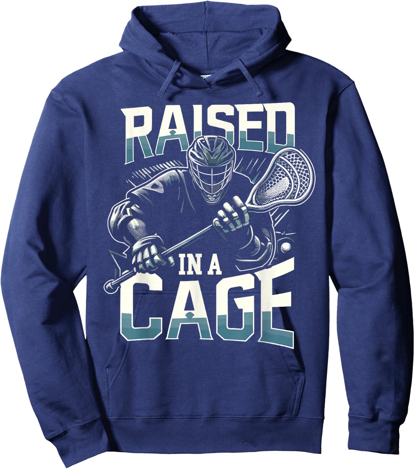 Lacrosse Player Lax Goalie Lacrosse Goalie Hoodie - Hoodie | Navy