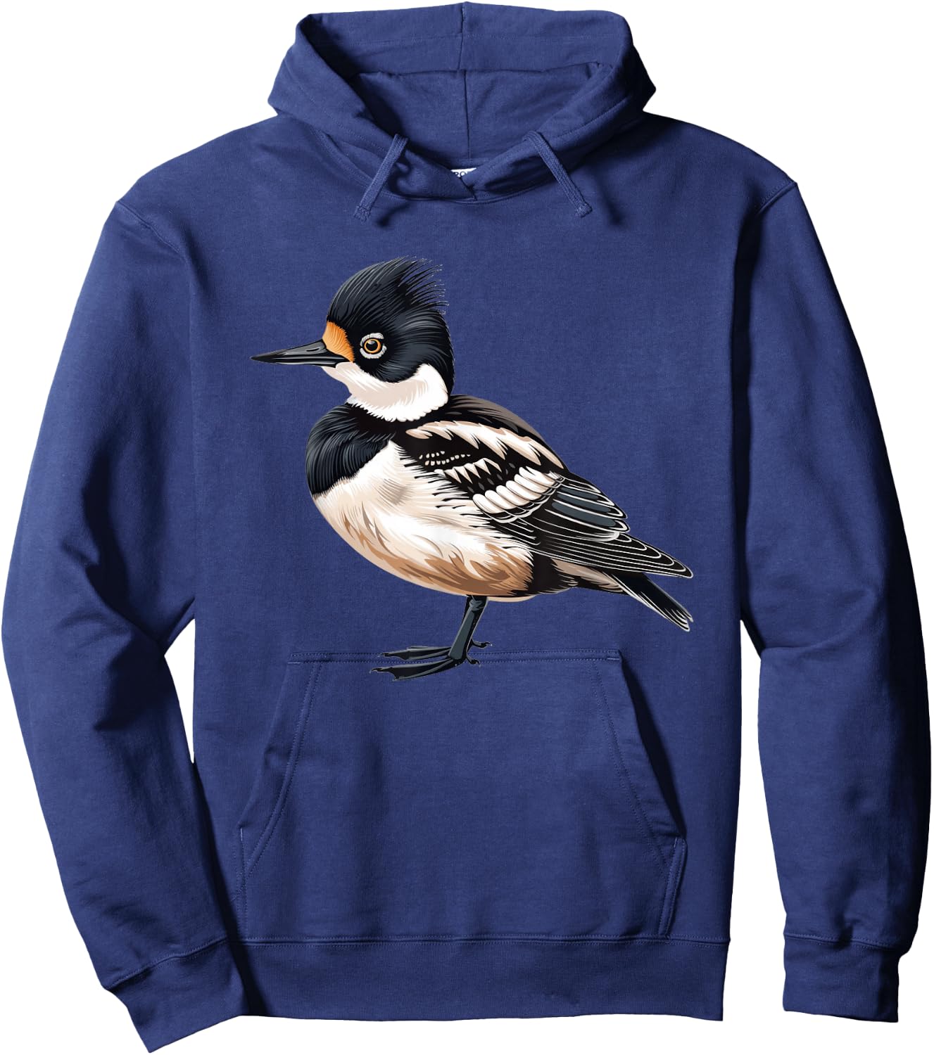 Hooded Merganser Vintage Hoodie - Hoodie | Navy