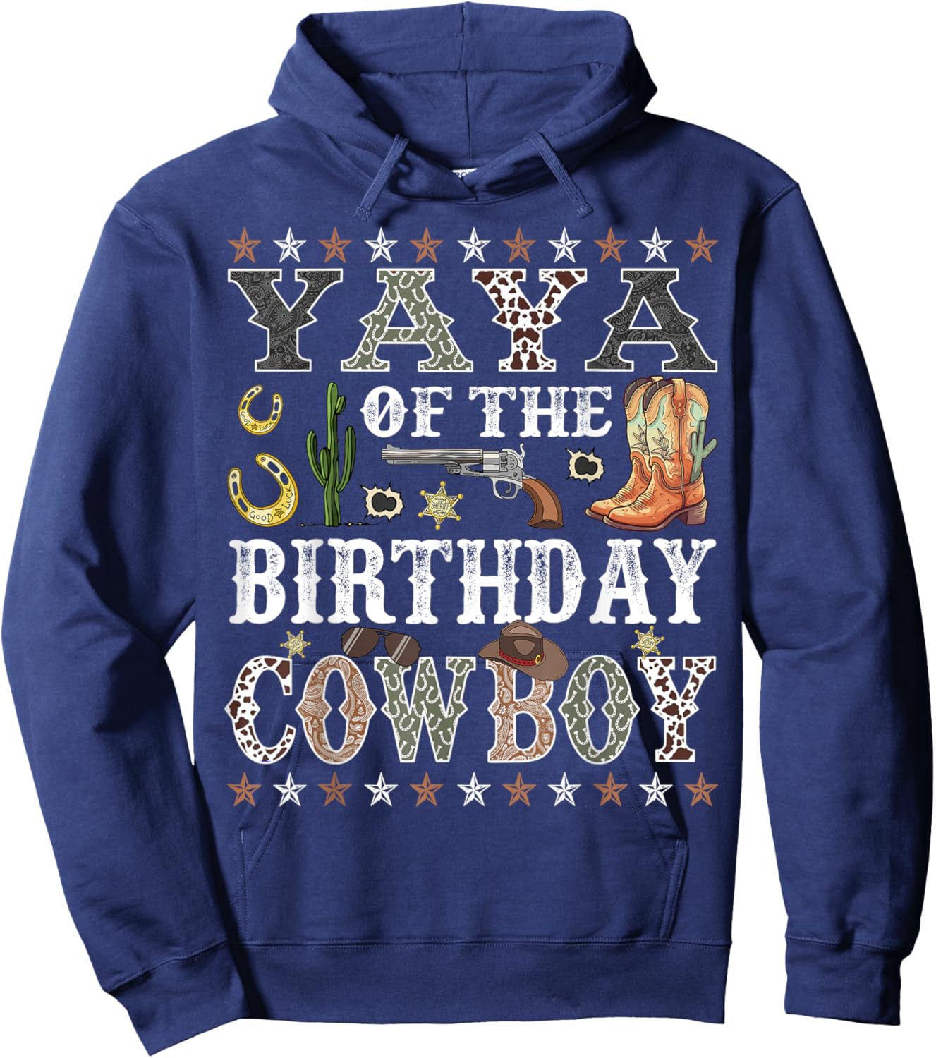 Yaya Of The Birthday Cowboy Rodeo Yaya Hoodie - Hoodie | Navy
