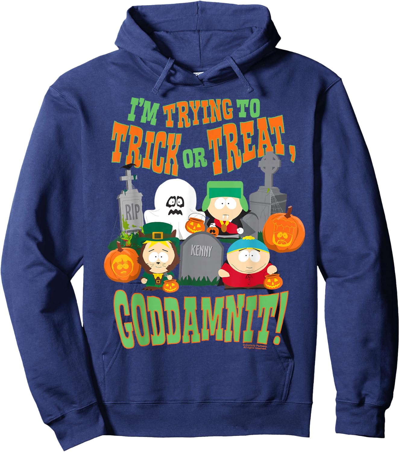 South Park Trick or Treat Crew Hoodie - Hoodie | Navy