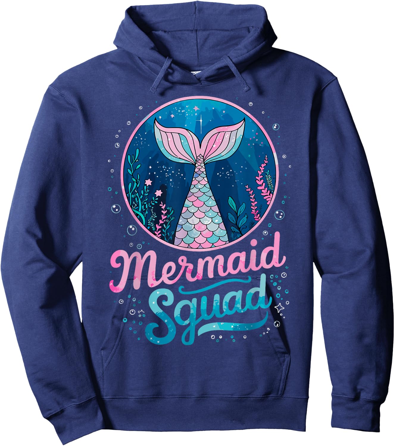 Mermaid Birthday Party Squad of The Mermaid Hoodie - Hoodie | Navy