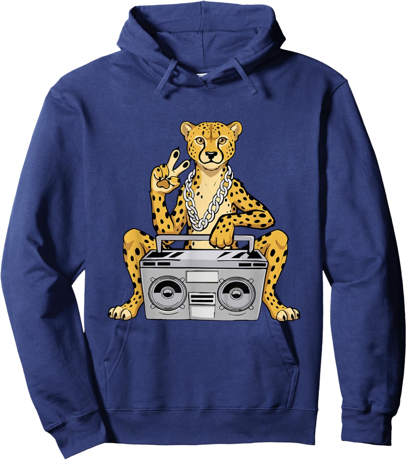 Cheetah Lover Hip Hop Kids Music Boys Cheetah Hoodie - Hoodie | Navy