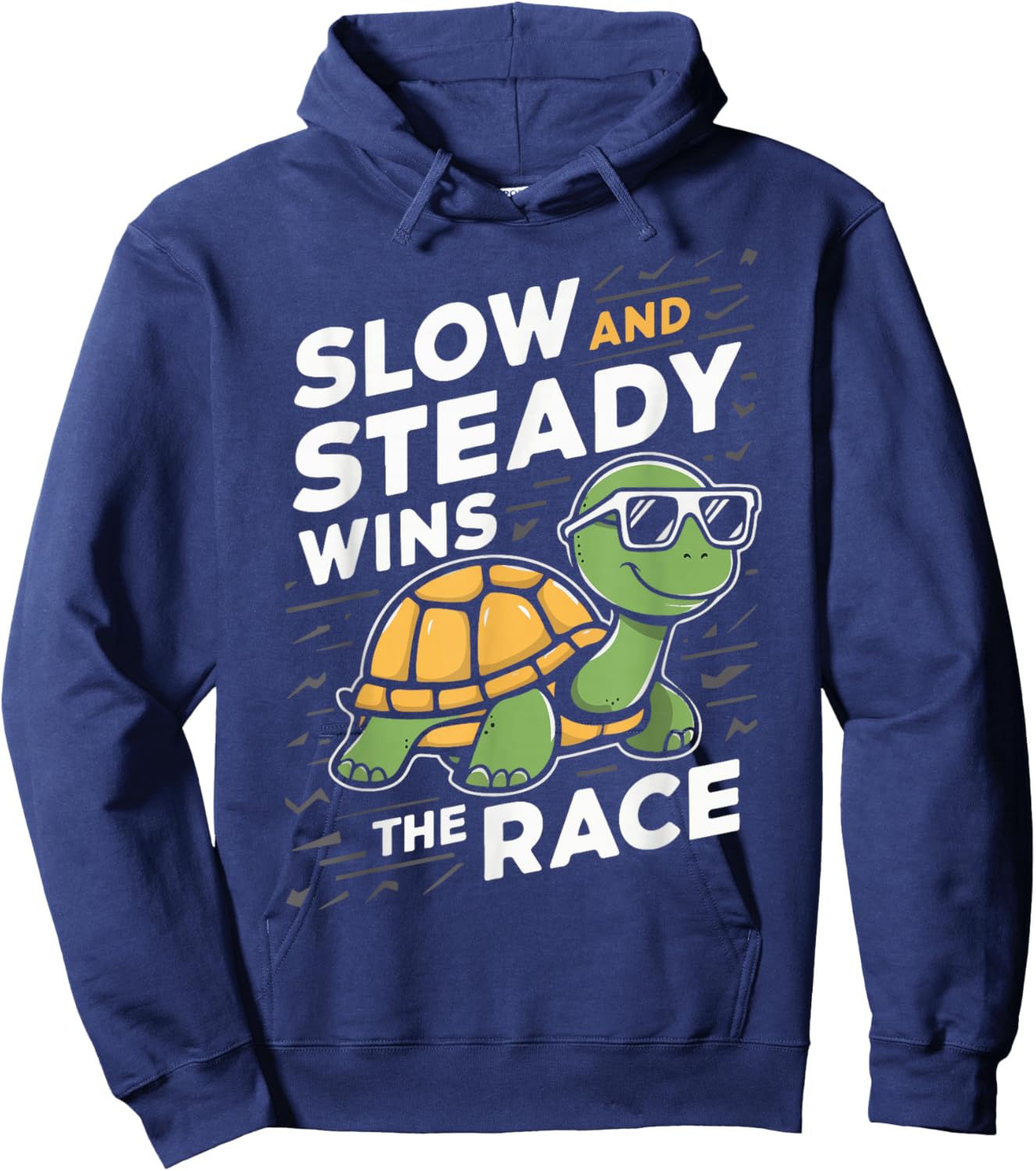 Turtle Turtles Slow And Steady Wins The Race Hoodie - Hoodie | Navy