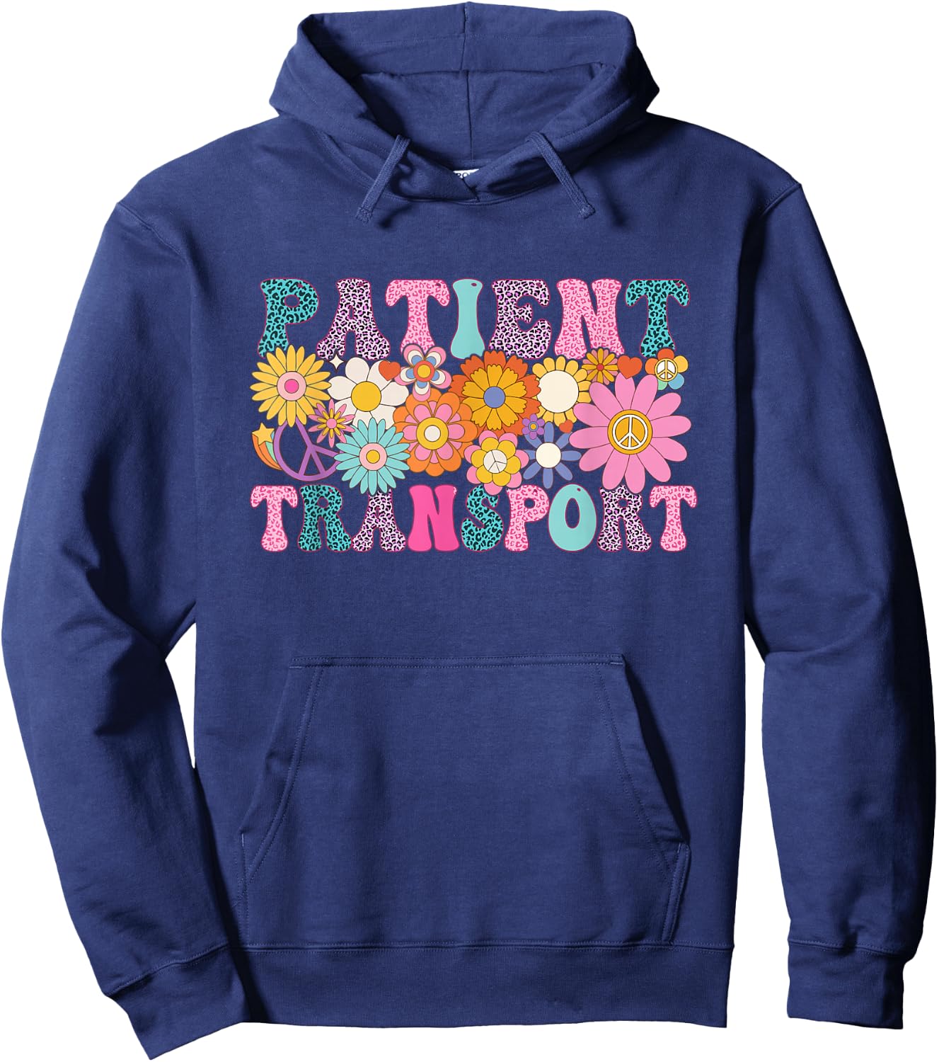 Patient Transport Week Groovy Appreciation Day Hoodie - Hoodie | Navy