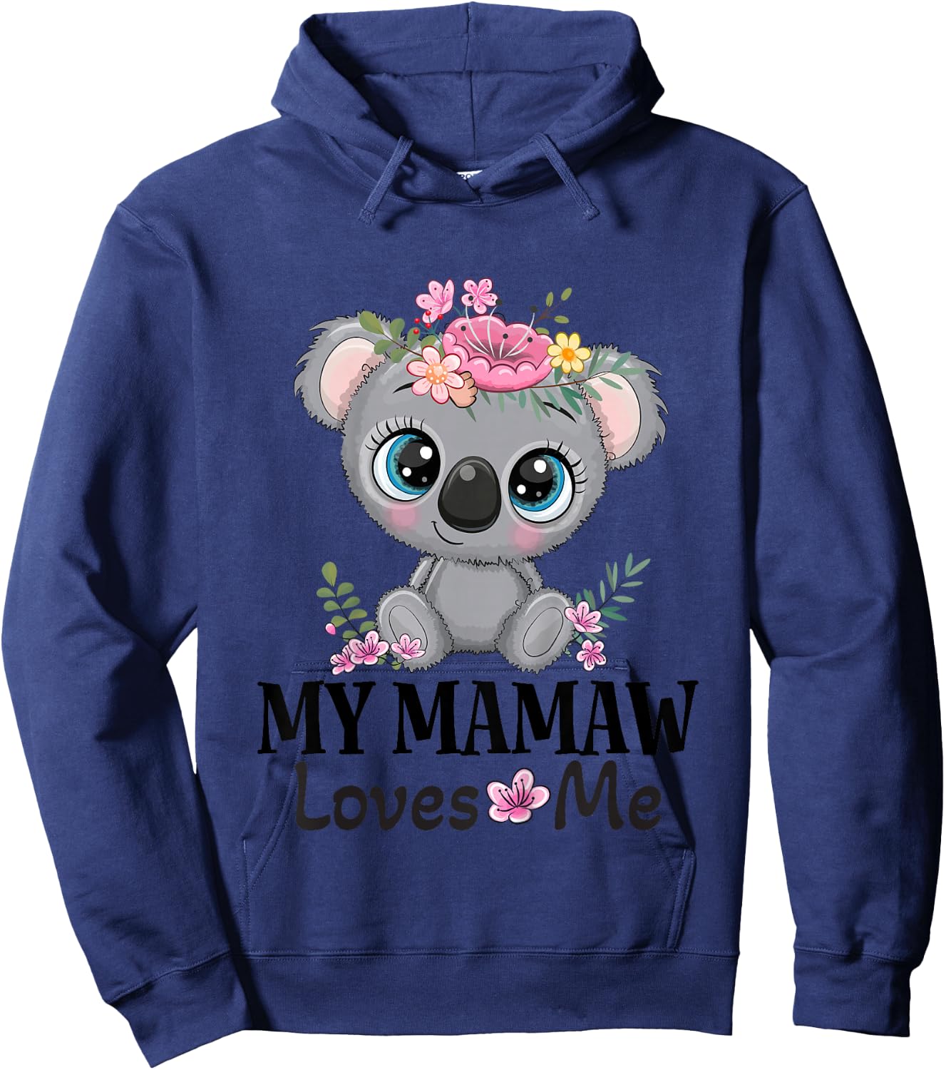Mamaw Loves Me Grandchild Koala Hoodie - Hoodie | Navy