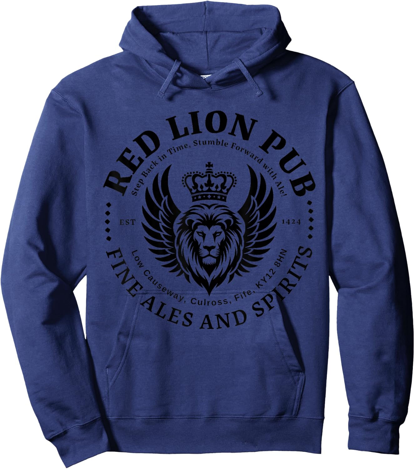Famous English Pub Top Hoodie - Hoodie | Navy
