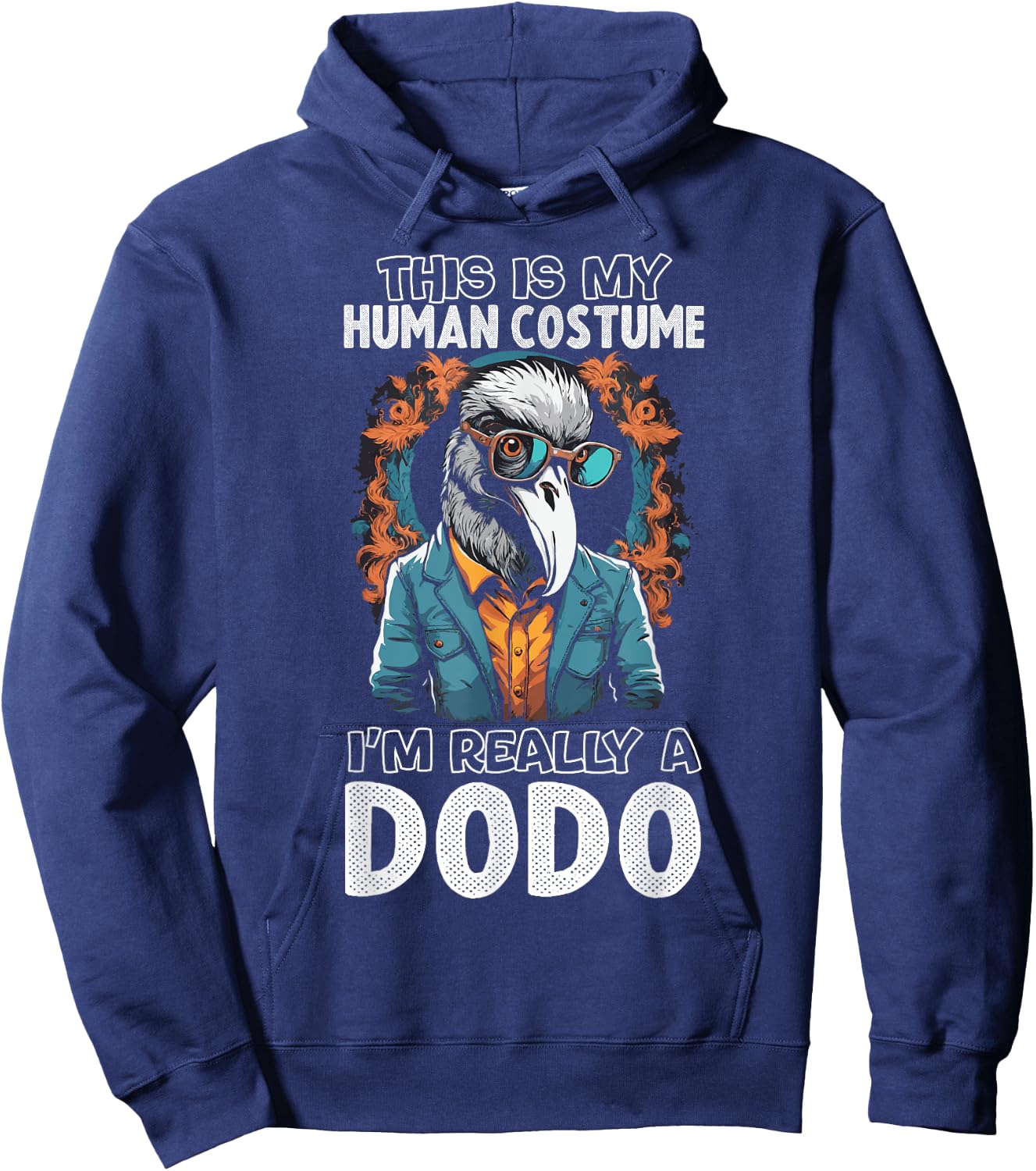 Dodo Costume Funny Dodobird Humor Retro Birds Hoodie - Hoodie | Navy