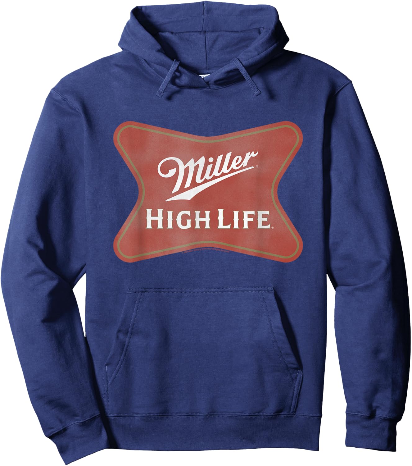 Miller High Life Faded Vintage Classic Logo Hoodie - Hoodie | Navy