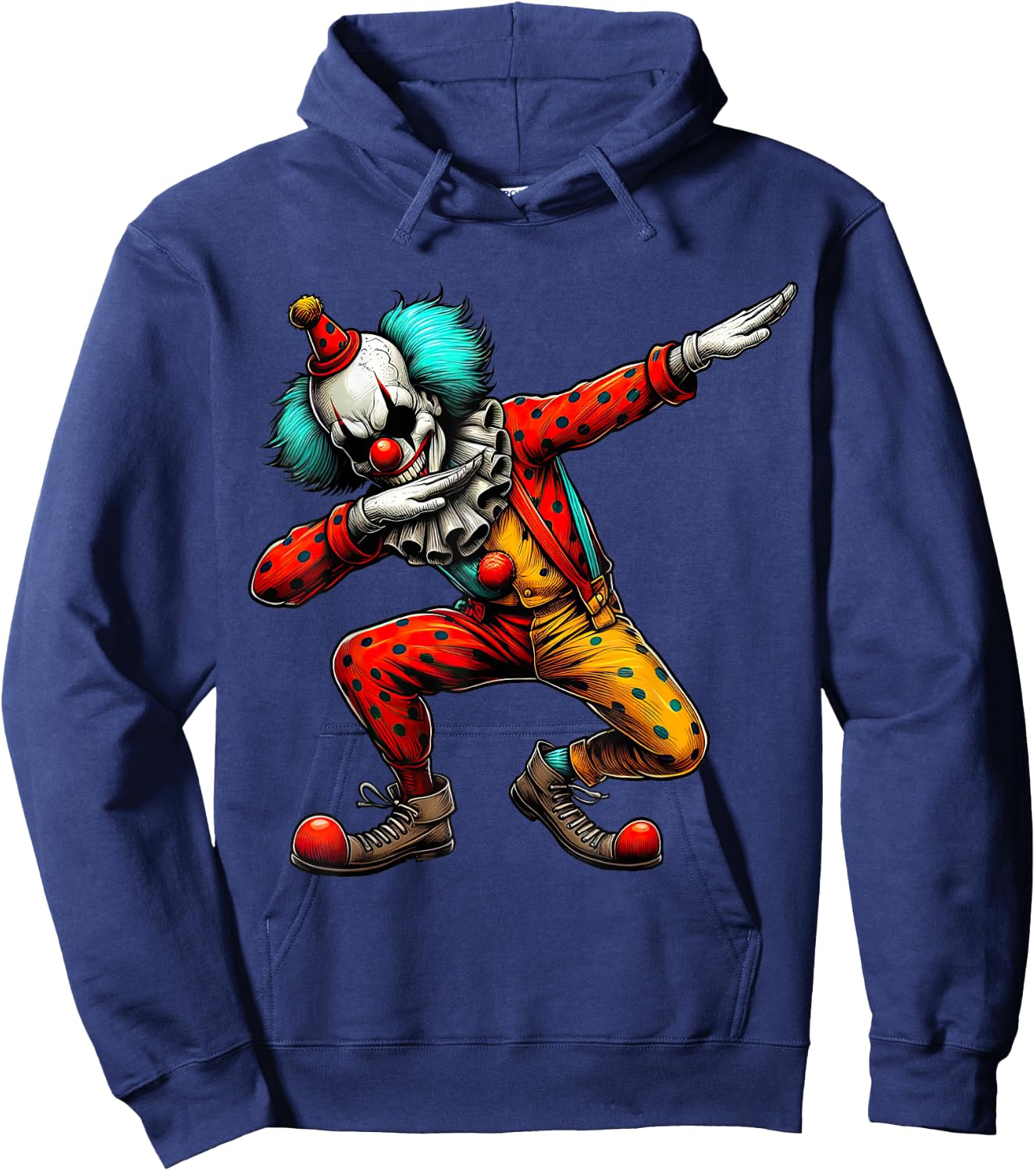 Dabbing Creepy Clown Scary Halloween Dab Dance Hoodie - Hoodie | Navy