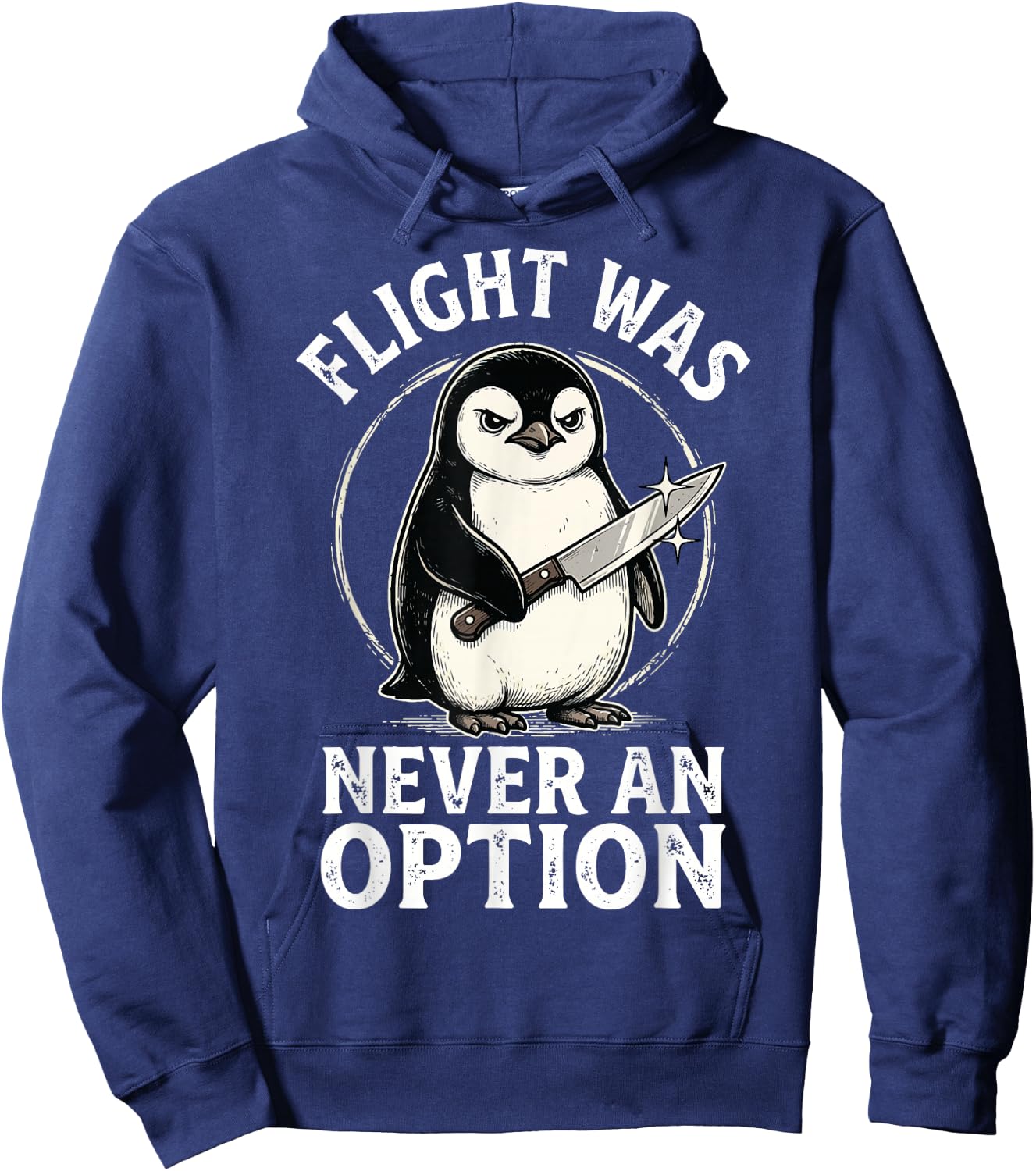 Flight was Never an Option Hoodie - Hoodie | Navy