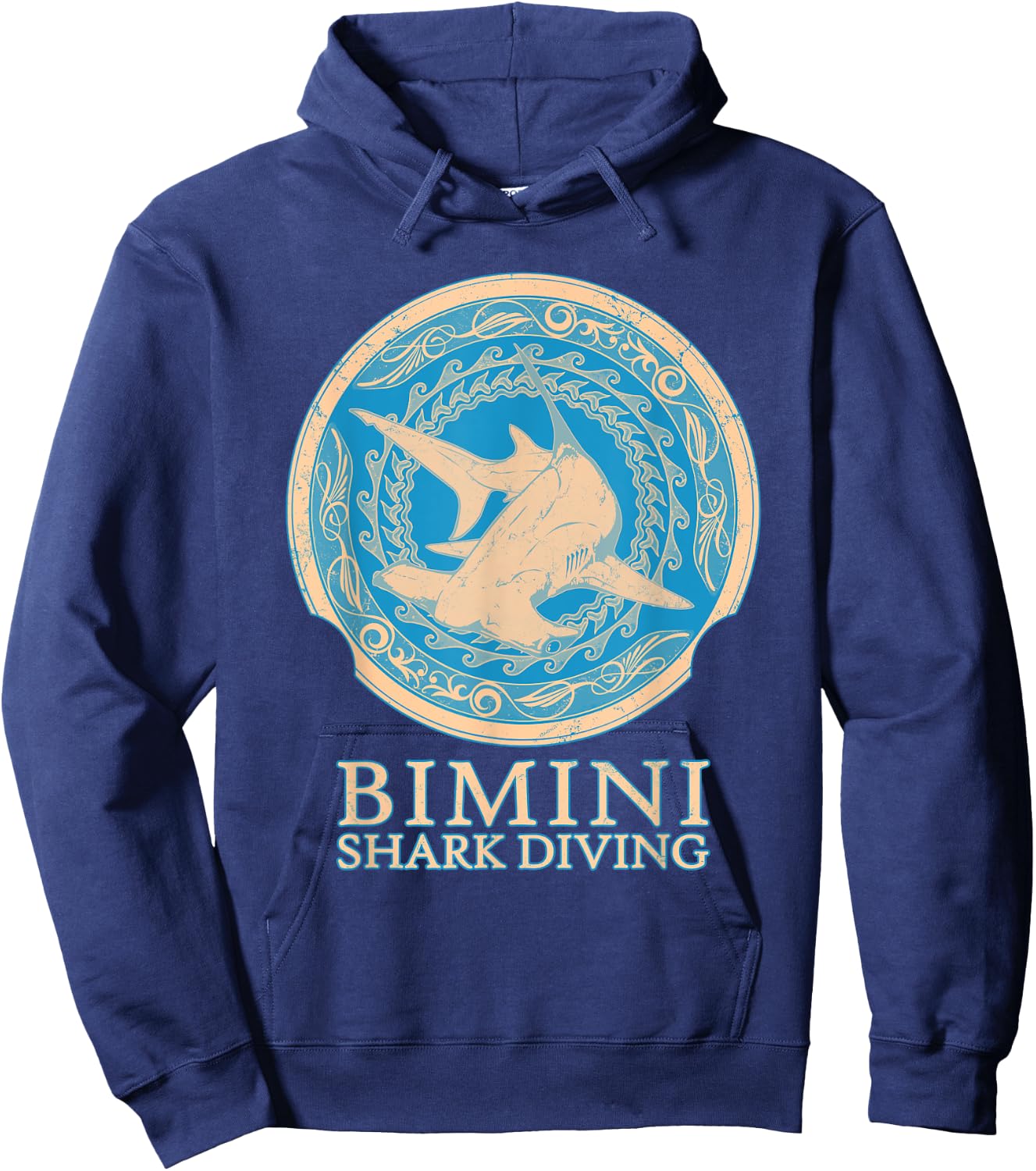 Hammerhead Shark Diving Bimini Hoodie - Hoodie | Navy