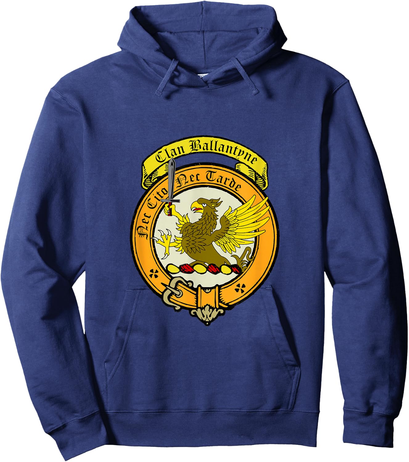 Ballantyne Clan Scottish Crest Hoodie - Hoodie | Navy