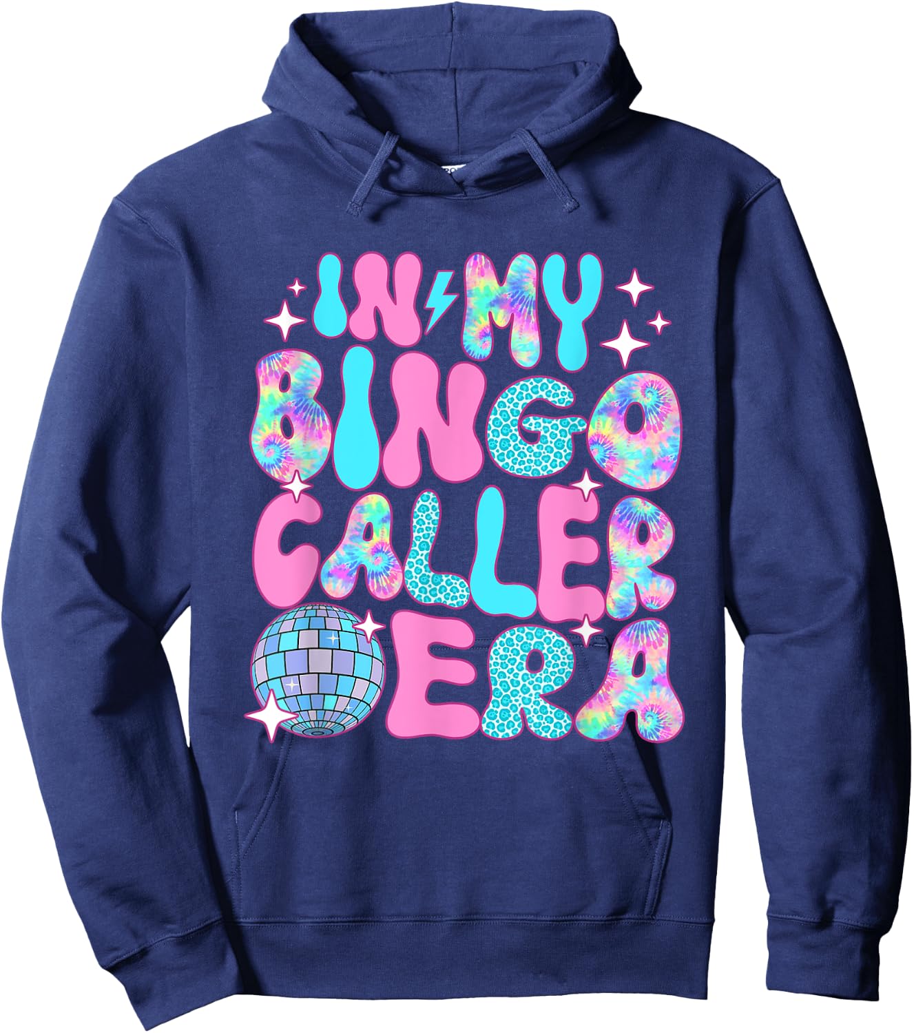 Disco In My Bingo Caller Era Hoodie - Hoodie | Navy