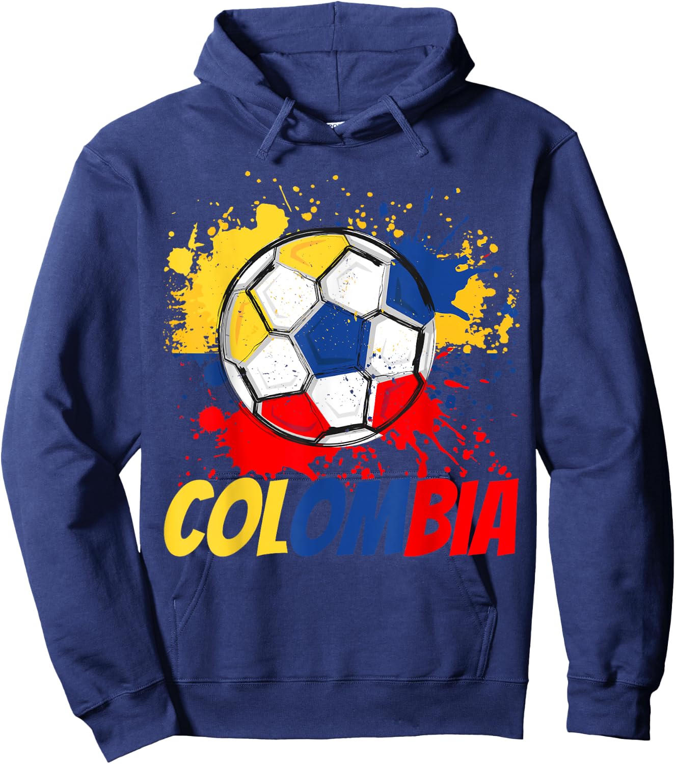 Colombia Soccer Colombian Flag Men Women Kids Hoodie - Hoodie | Navy