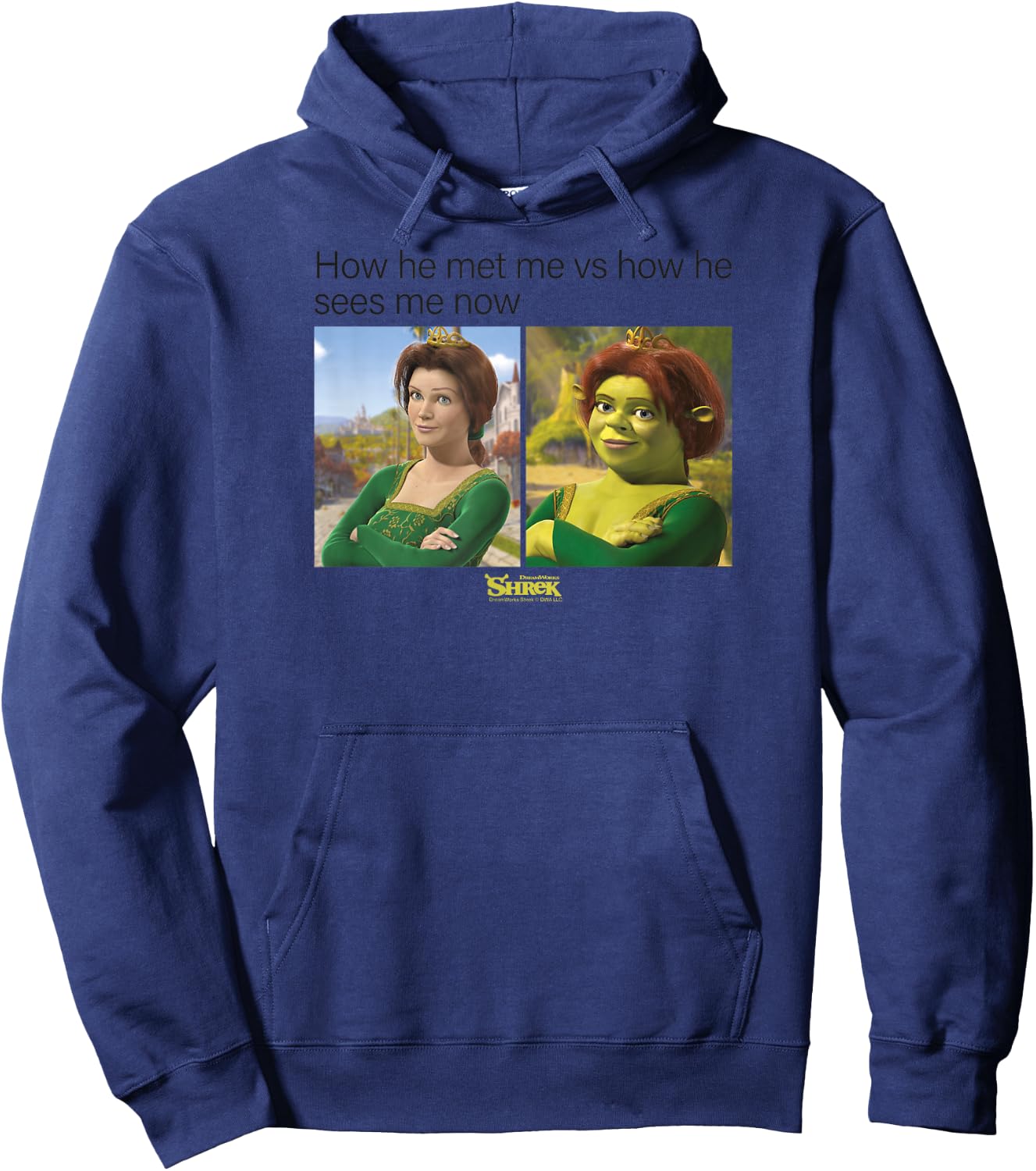 Shrek Princess Fiona Meme Hoodie - Hoodie | Navy