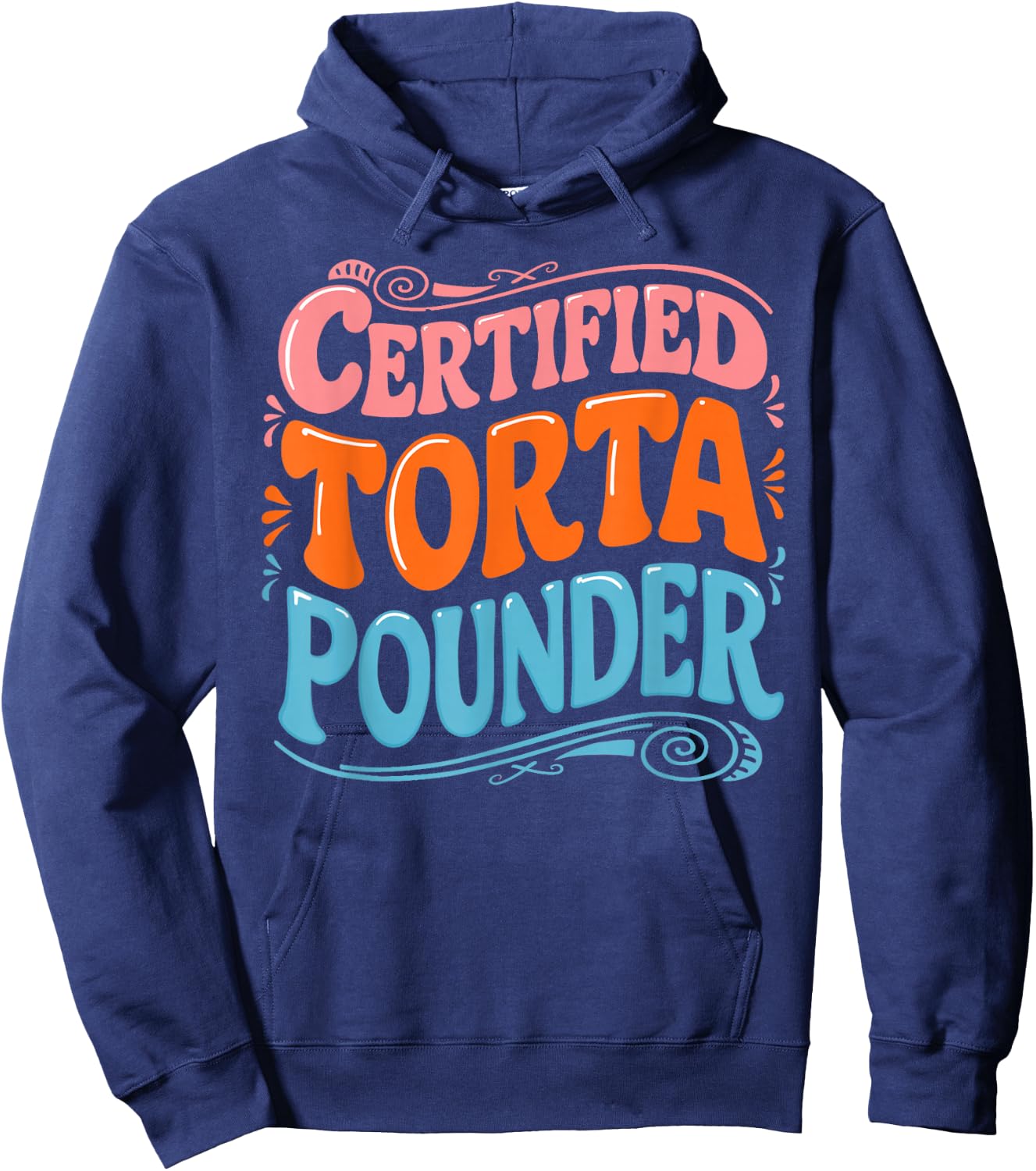 Certified Torta Pounder Design Hoodie - Hoodie | Navy