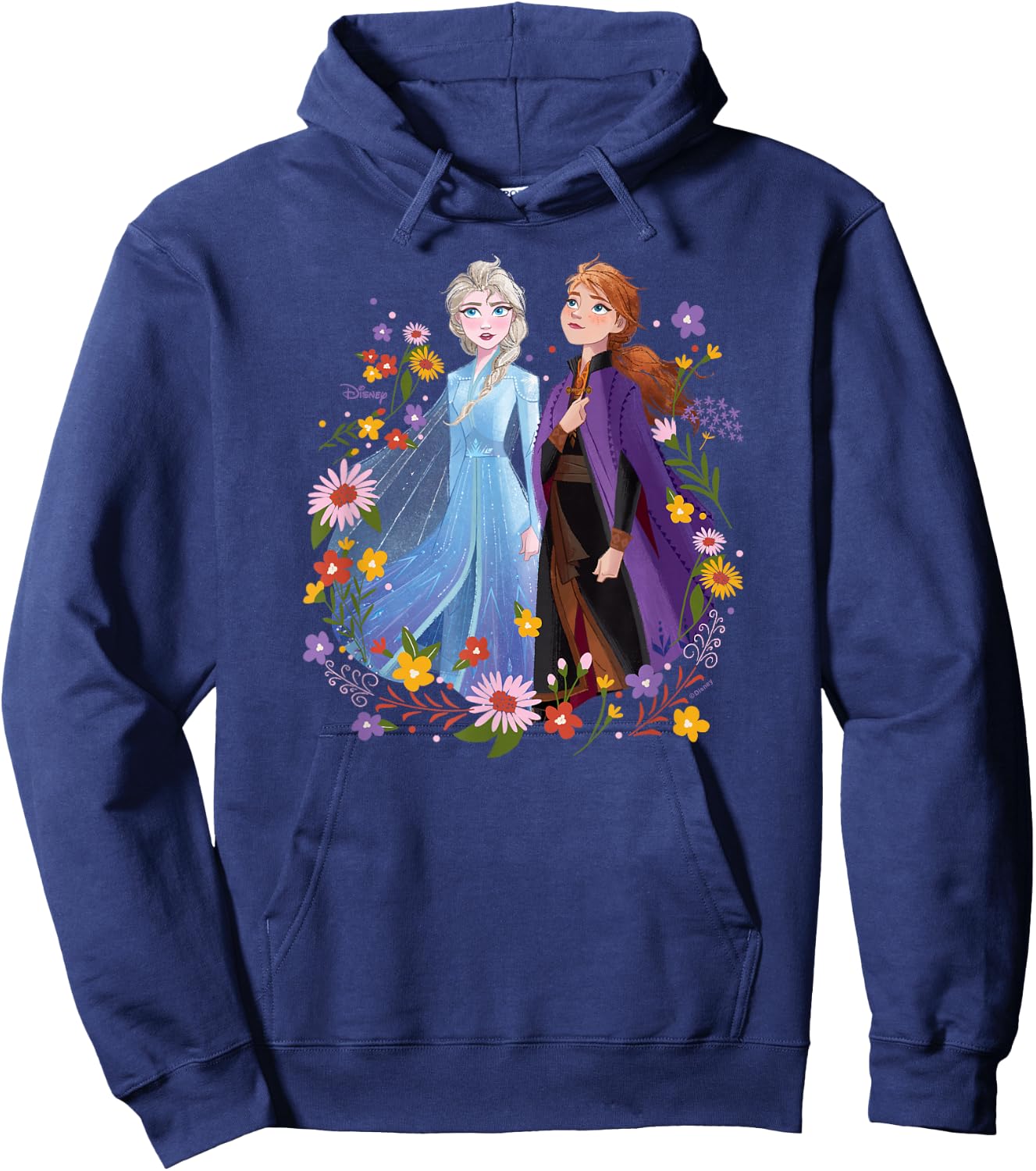 Frozen 2 - Elsa and Anna Hoodie - Hoodie | Navy