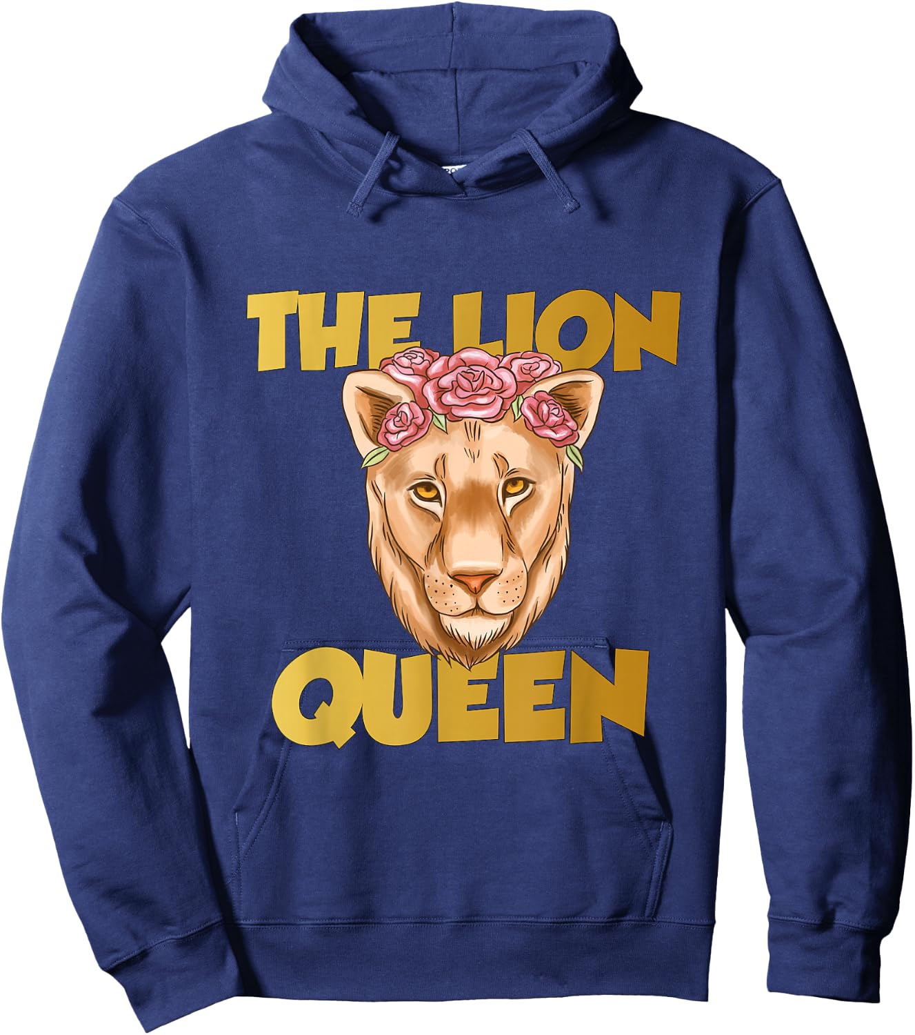 The lion queen strong lion Hoodie - Hoodie | Navy