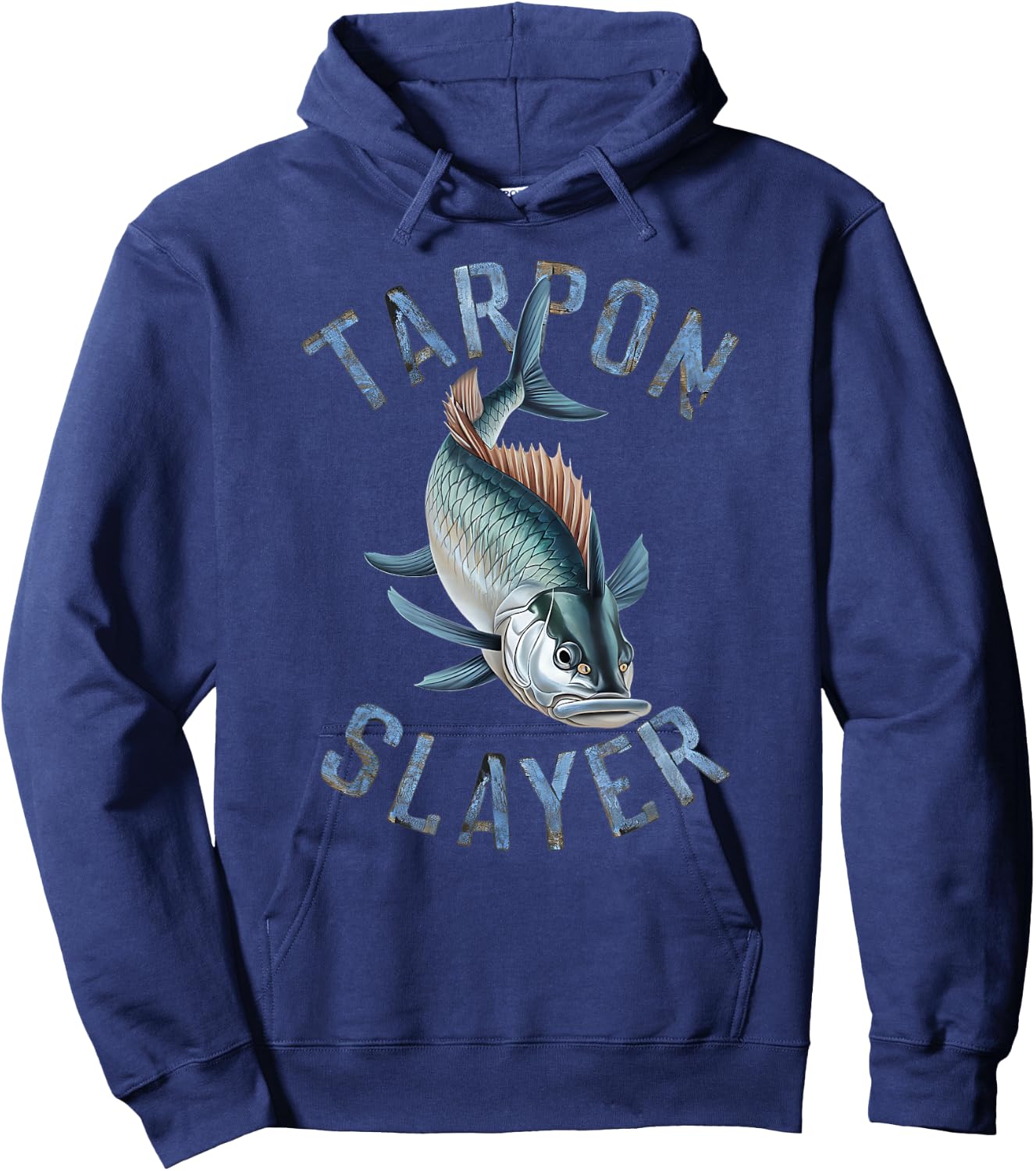 Tarpon Slayer Fishing Gifts for Anglers Hoodie - Hoodie | Navy