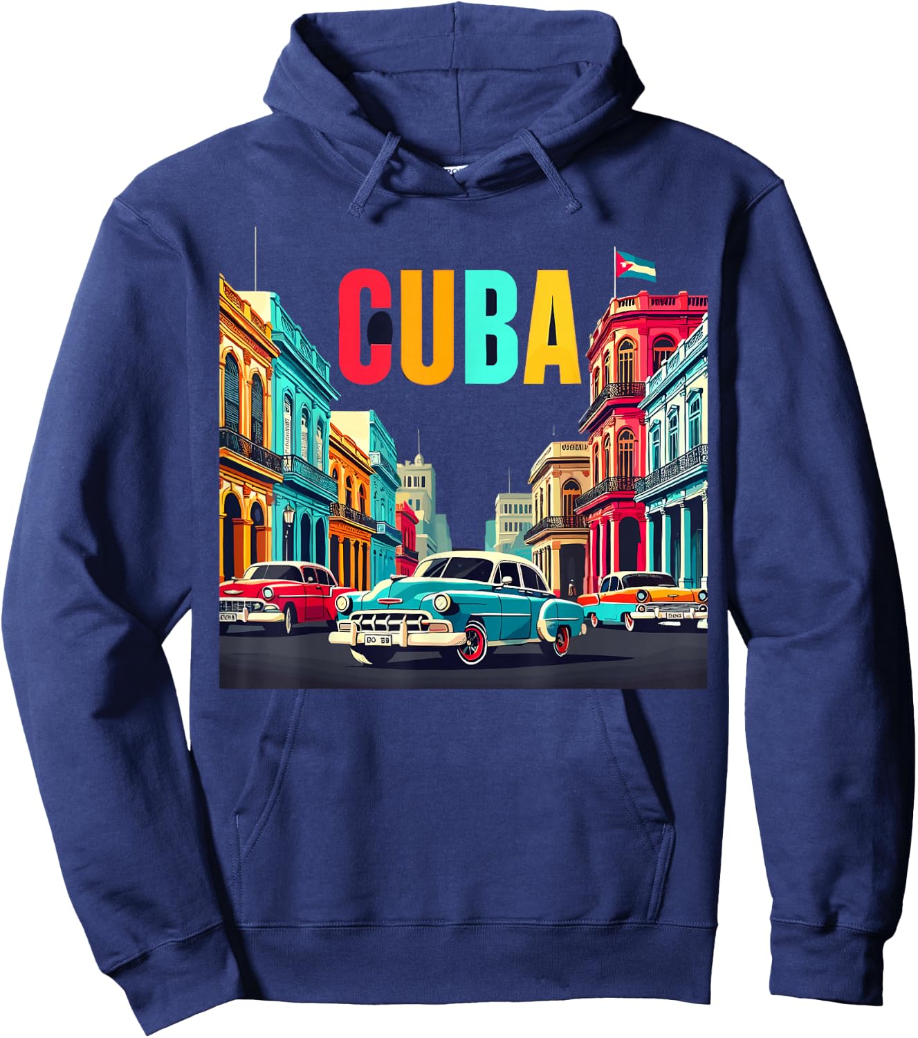 Cuba shirt 's Love Cuba Flag Design Cuban Roots Hoodie - Hoodie | Navy
