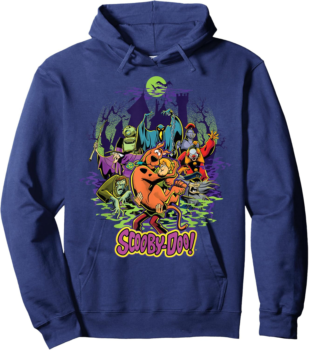 Scooby-Doo and Shaggy Chased by Monsters Hoodie - Hoodie | Navy