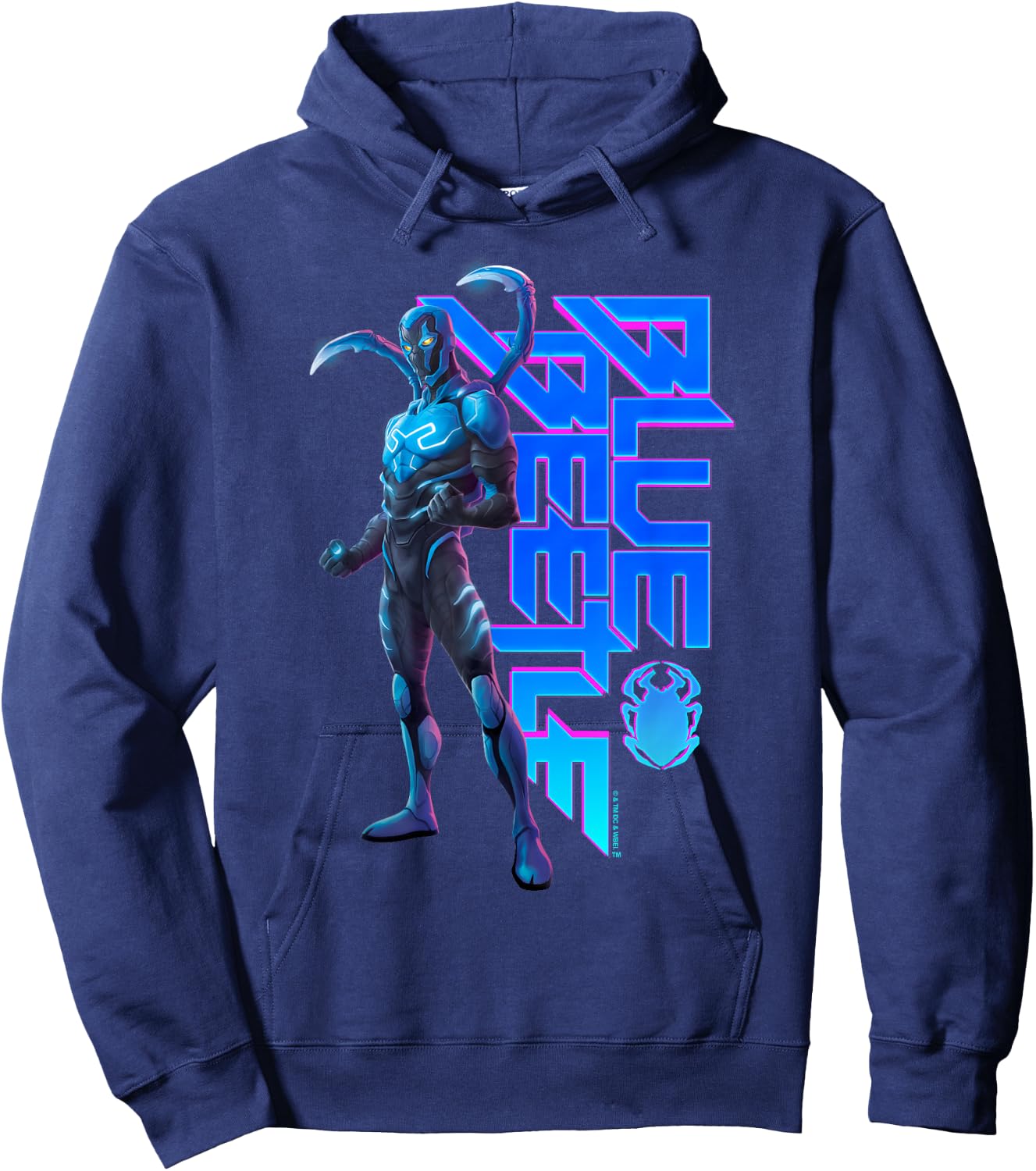 Blue Beetle Movie Standing Hoodie - Hoodie | Navy
