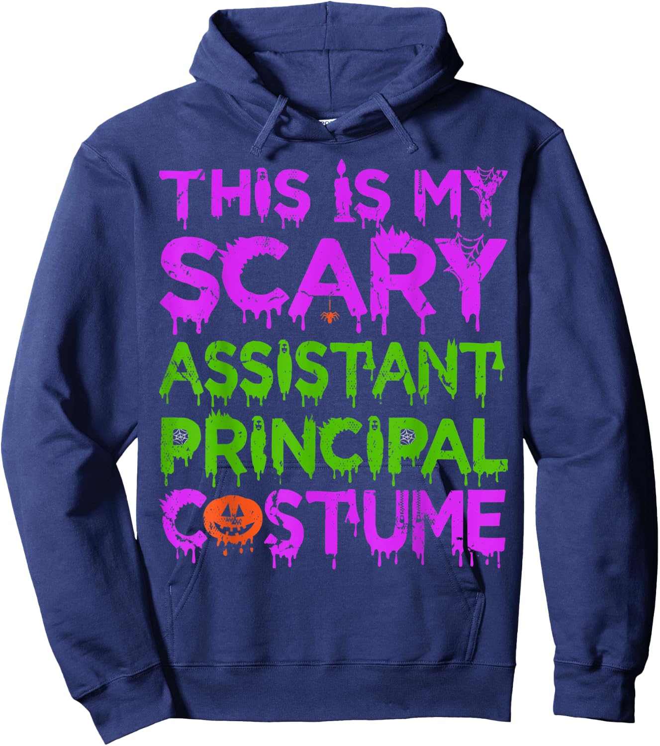 This Is My Scary Assistant Principal Costume Hoodie - Hoodie | Navy