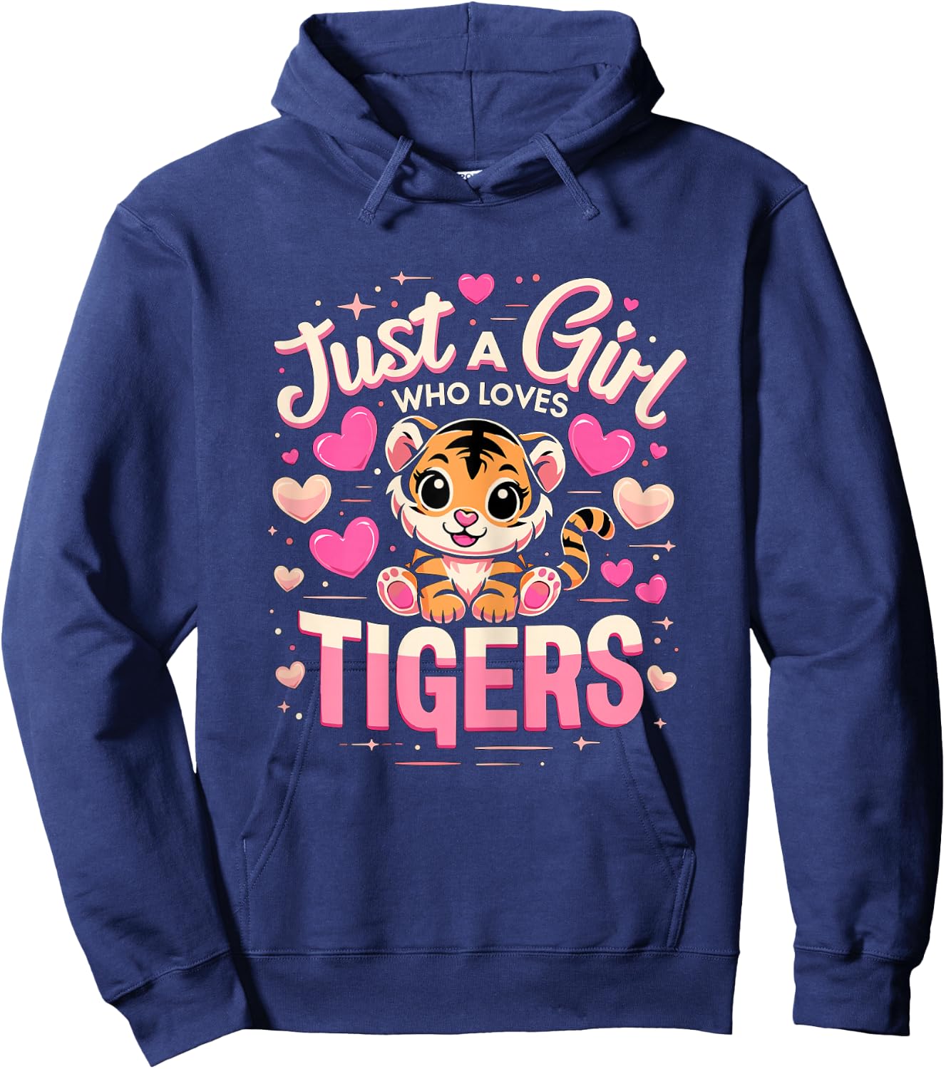 Just a Girl who loves Tigers Hoodie - Hoodie | Navy