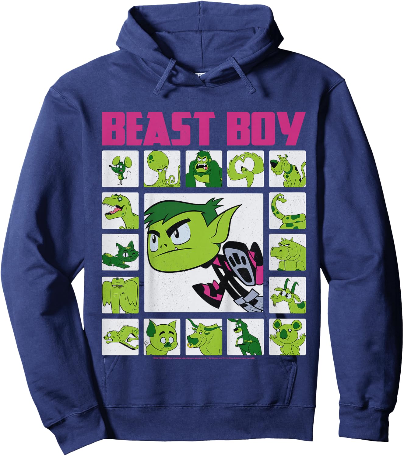 Kids DC Comics Teen Titans Go! Beast Boy Box Up Hoodie - Hoodie | Navy