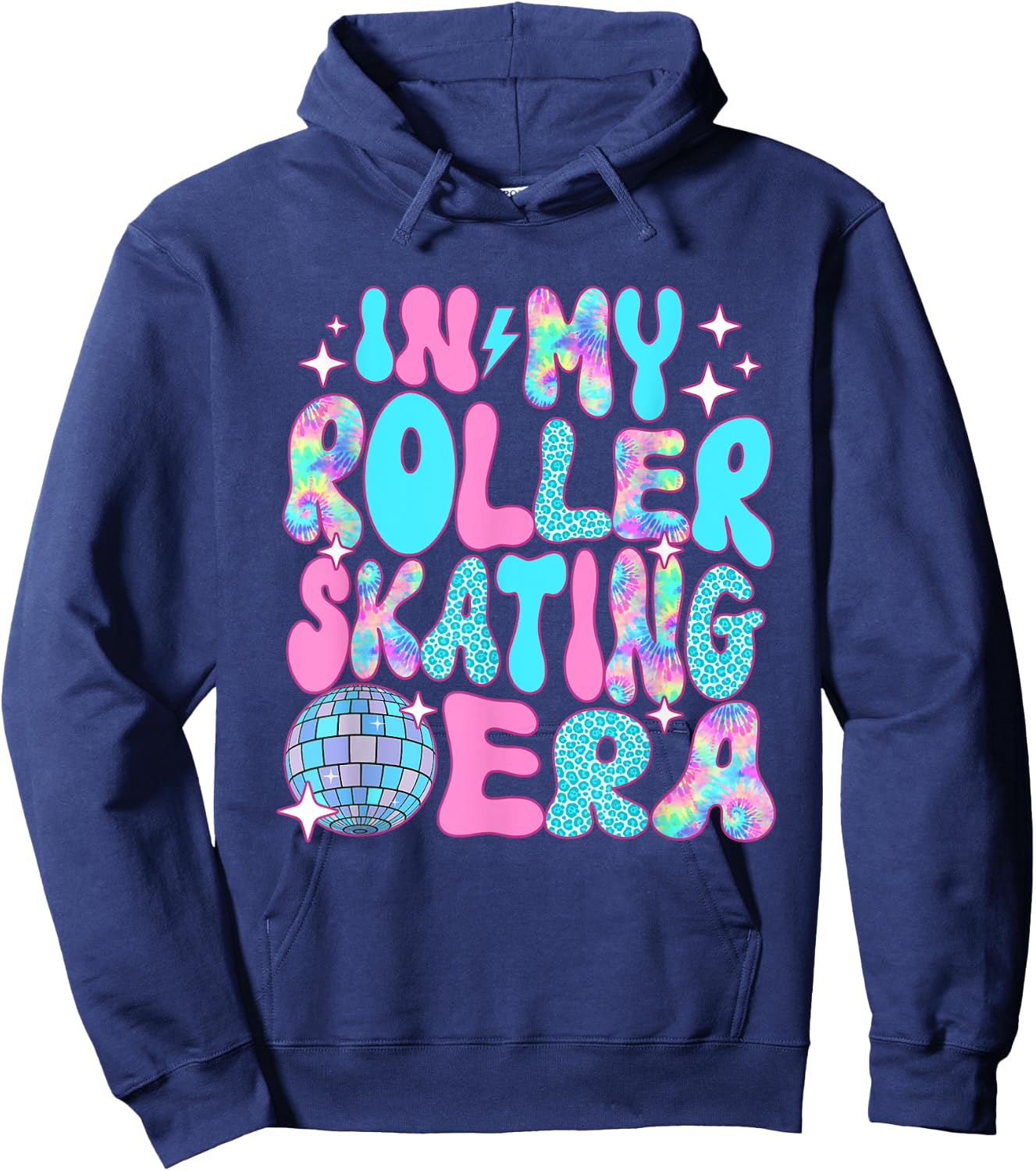 Disco In My Roller Skating Era Hoodie - Hoodie | Navy