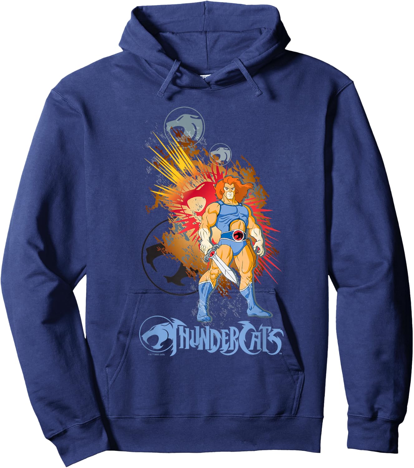 Thundercats Lion-O and the Sword of Omens Hoodie - Hoodie | Navy