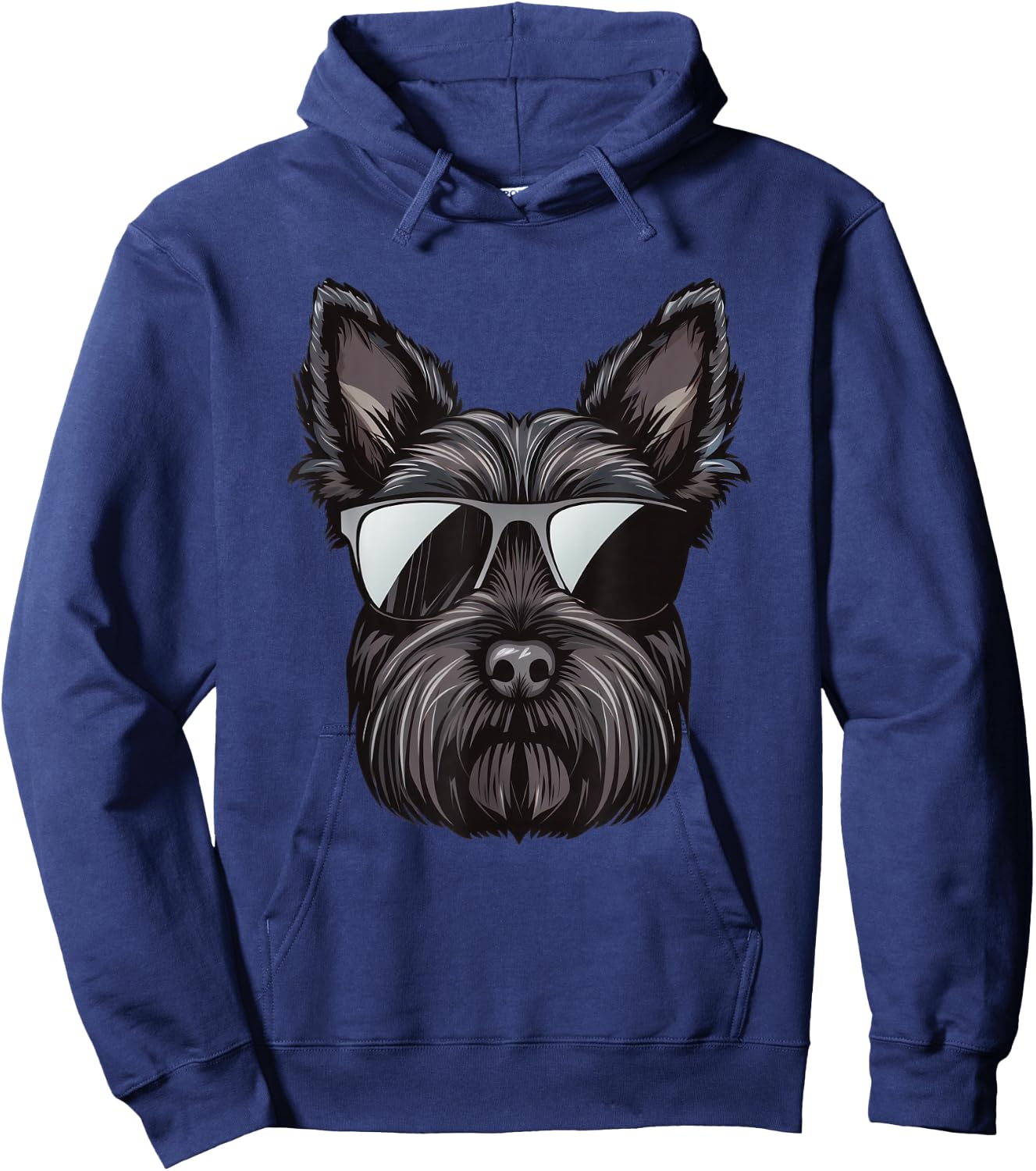 Scottish Terrier Dog Sunglasses Hoodie - Hoodie | Navy
