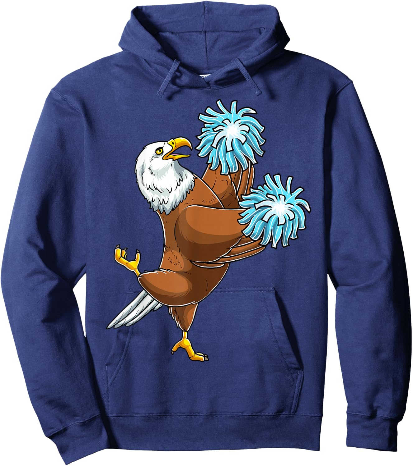 Cheerleading Eagle Cheerleader Cheer Flyer Hoodie - Hoodie | Navy