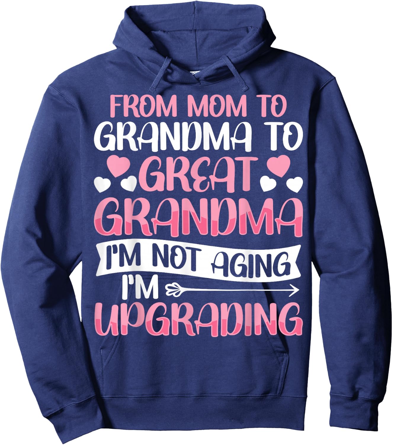 Great Grandmother First Time Great Grandma Hoodie - Hoodie | Navy