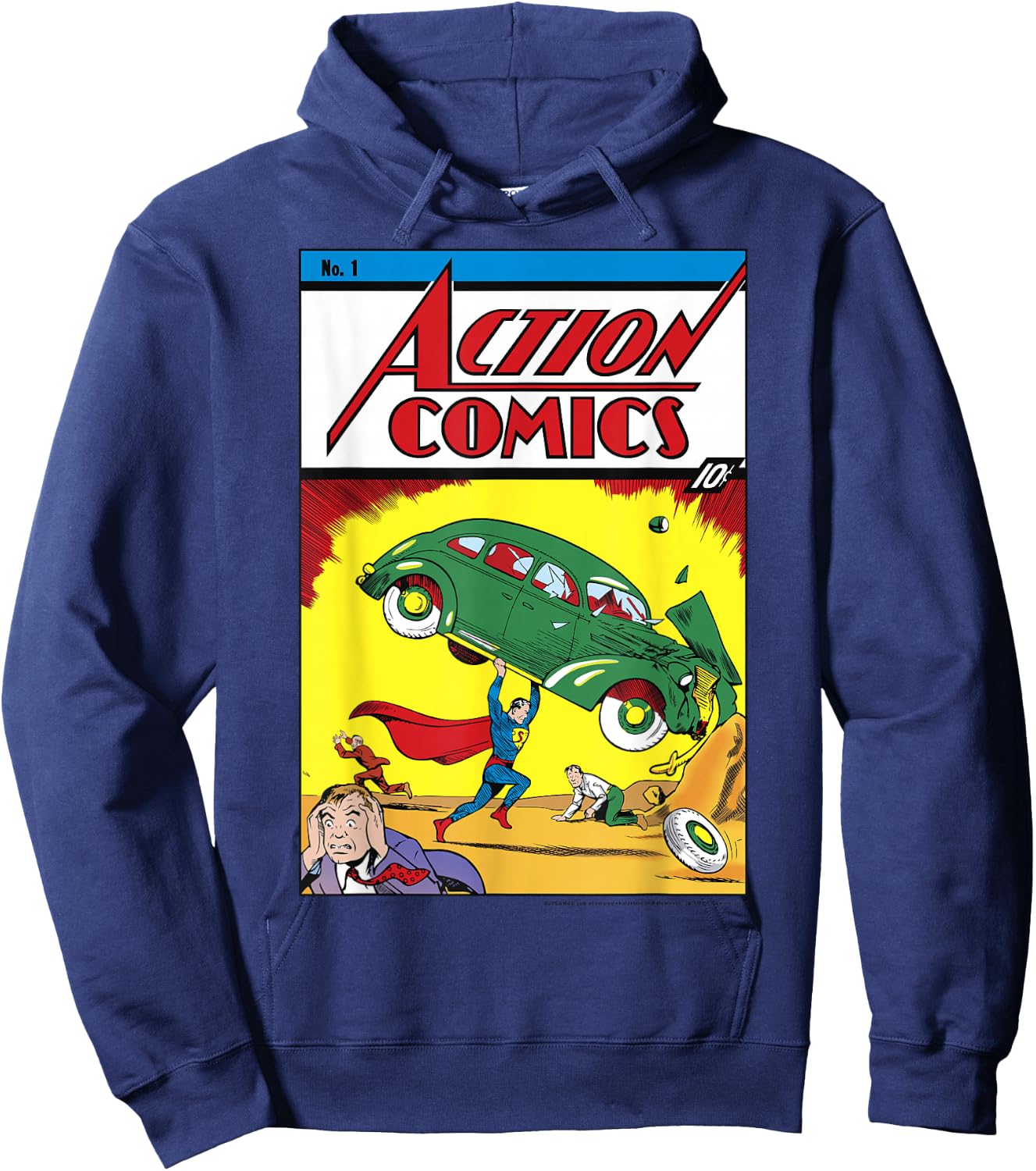 DC Comics Superman No.1 Comic Cover Hoodie - Hoodie | Navy